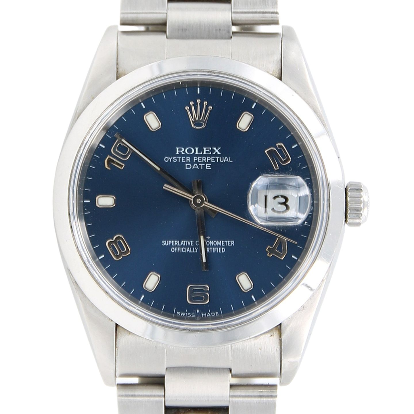 Rolex Oyster Perpetual Date 15200 (Onbekend (willekeurig serienummer)) - 34mm Staal (1/6)