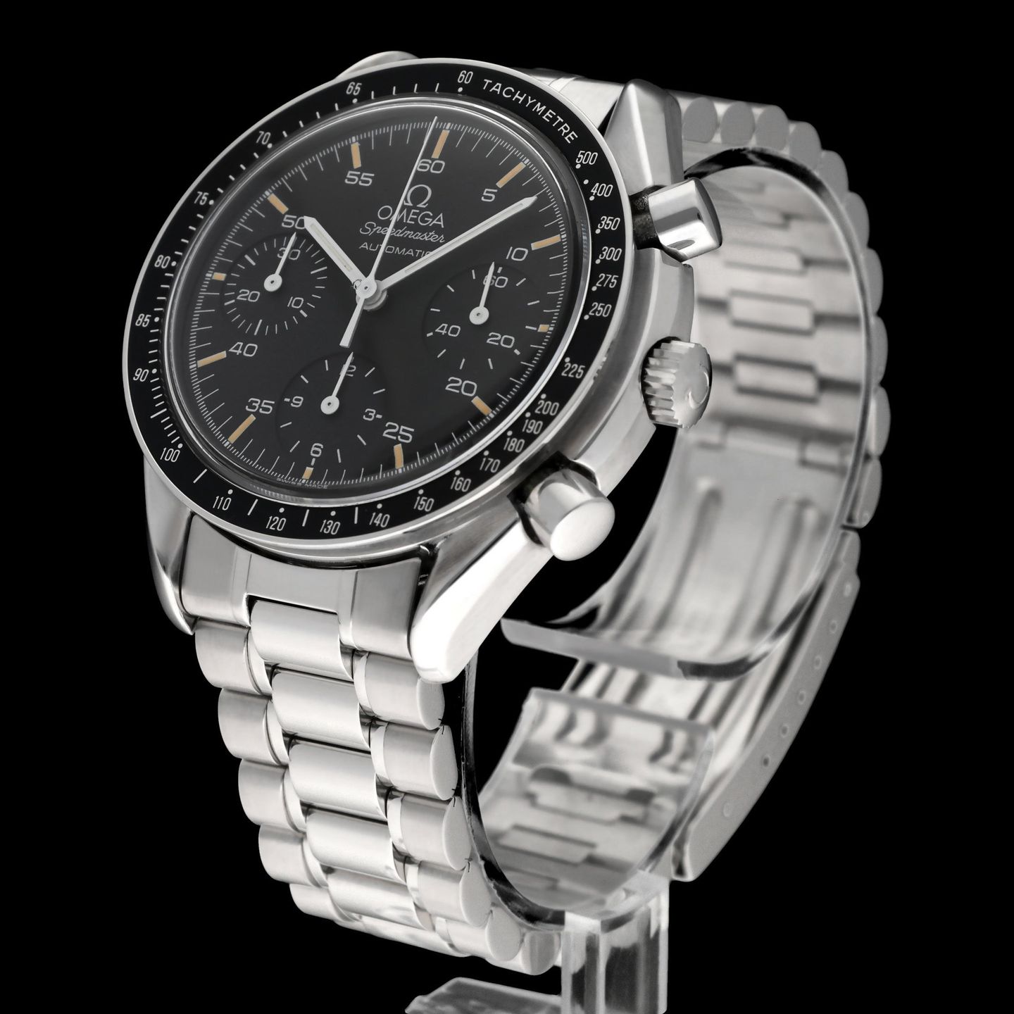 Omega Speedmaster Reduced 3510.50.00 (1991) - Black dial 39 mm Steel case (5/8)