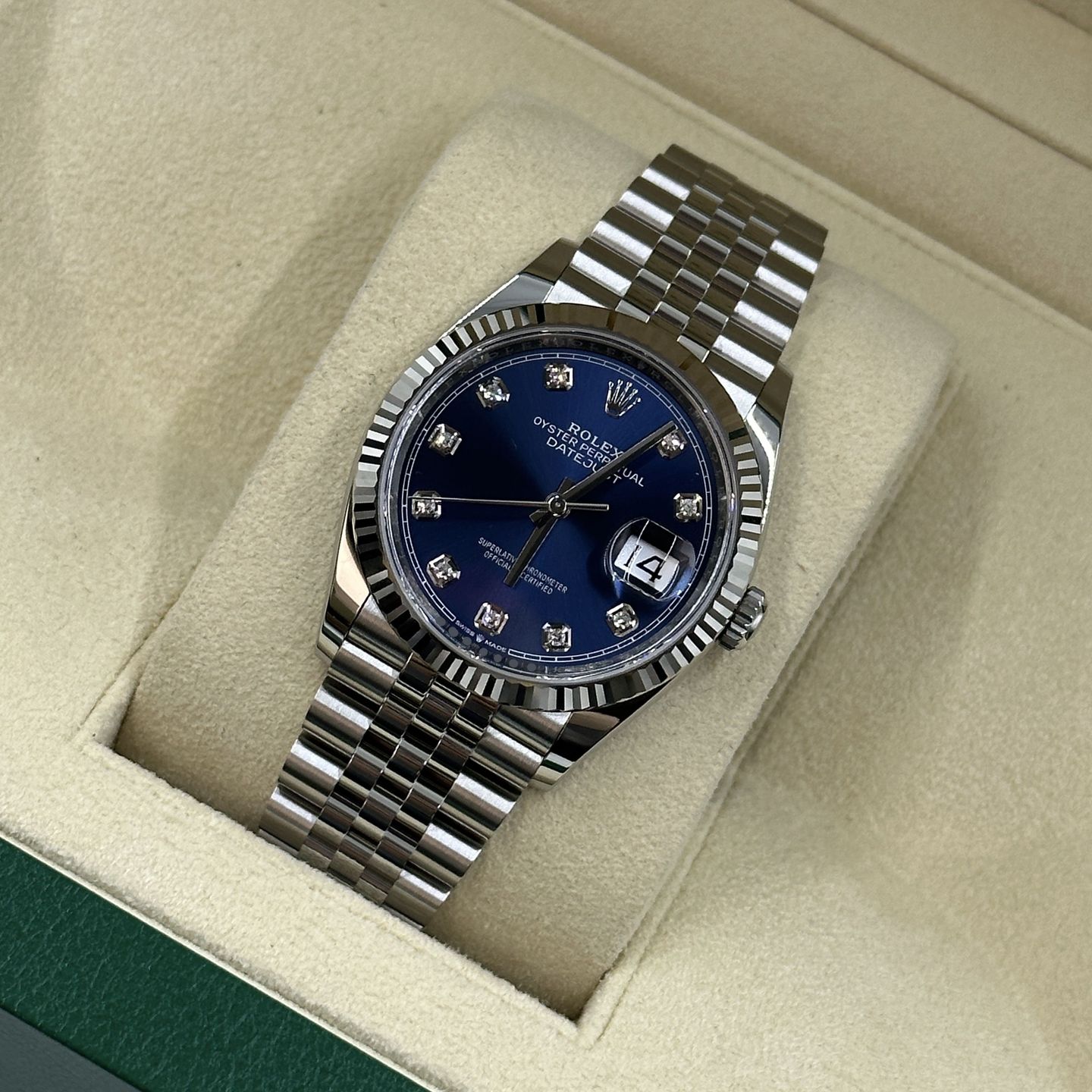 Rolex Datejust 36 126234 (2024) - Blue dial 36 mm Steel case (8/8)