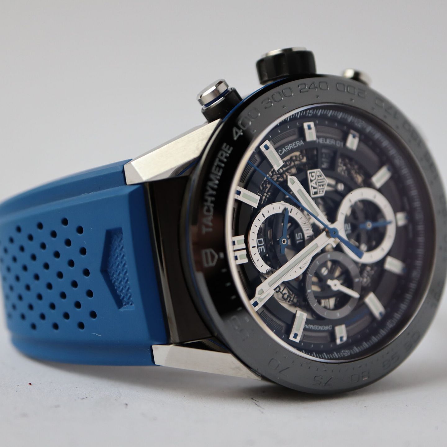 TAG Heuer Carrera Calibre HEUER 01 CAR2A1T.FT6052 (2023) - Transparant wijzerplaat 43mm Staal (6/8)