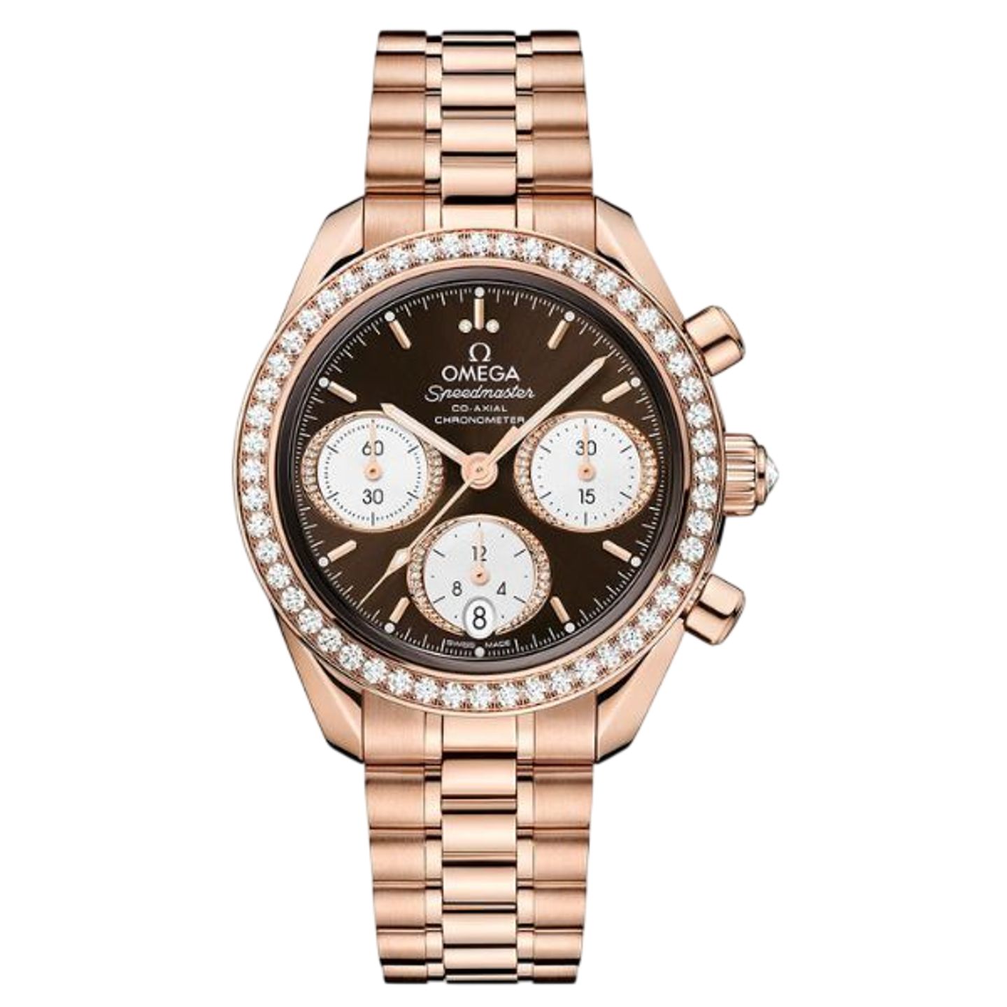 Omega Speedmaster Date 324.55.38.50.63.001 (2026) - Brown dial 38 mm Rose Gold case (1/1)