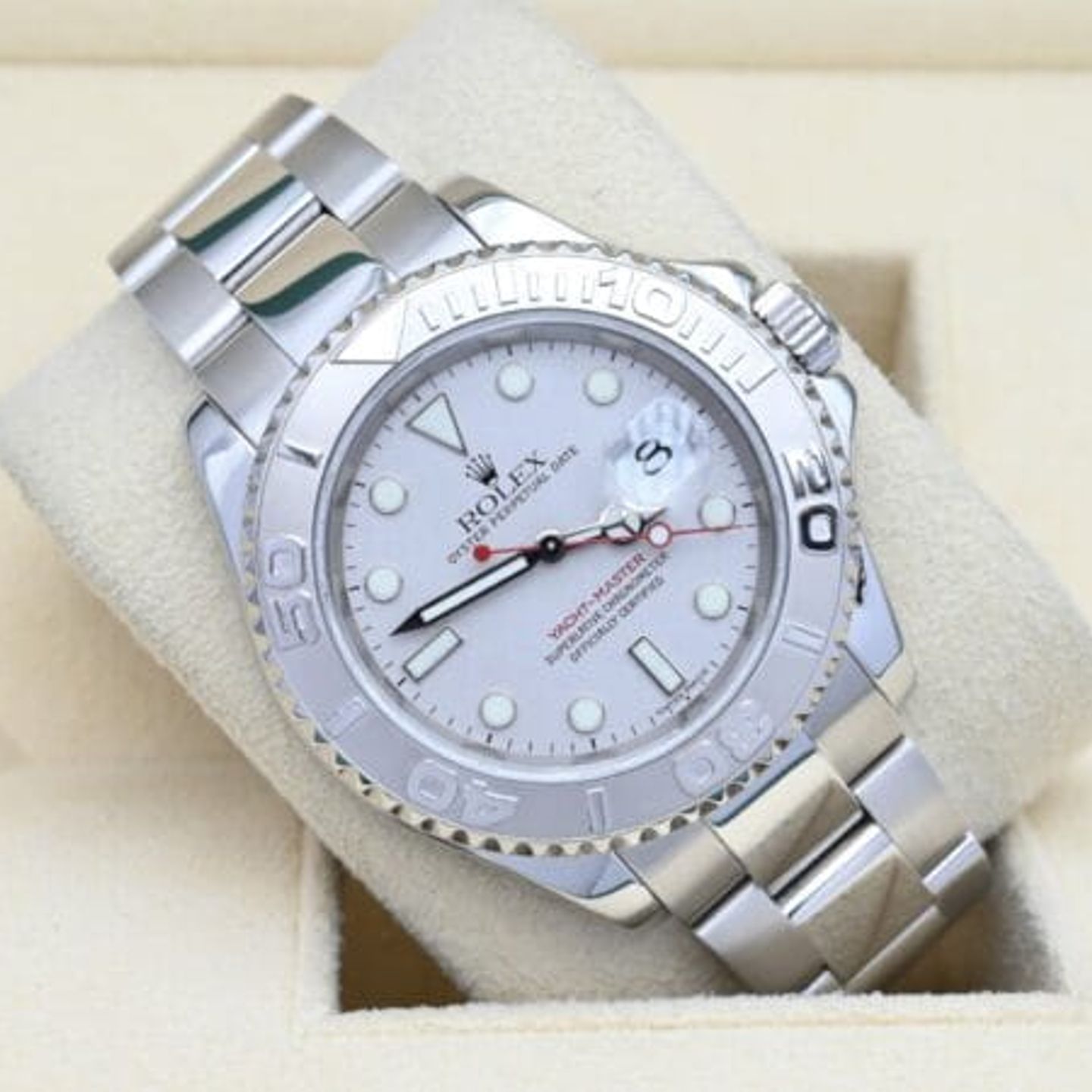 Rolex Yacht-Master 40 16622 (2001) - Zilver wijzerplaat 40mm Staal (1/7)