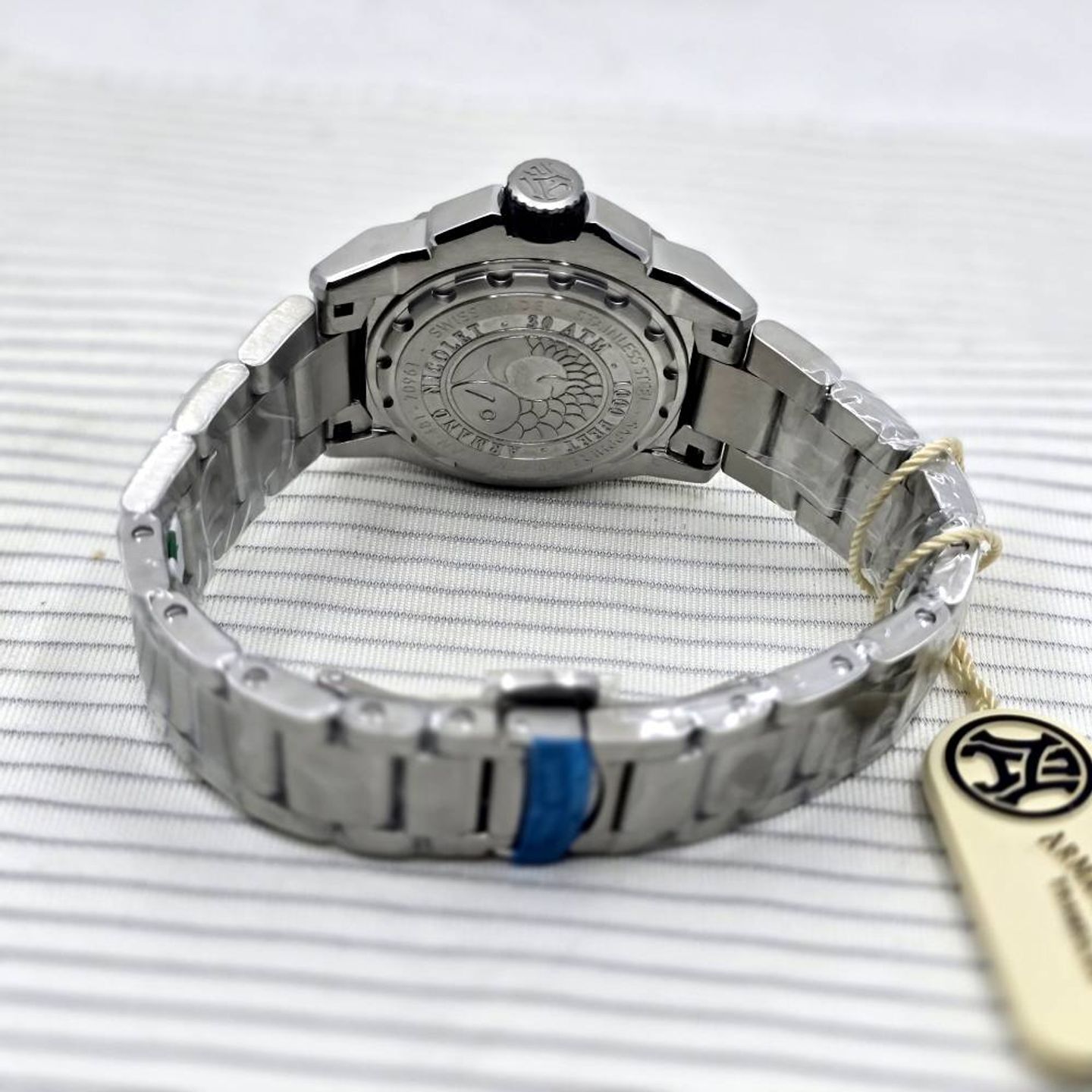 Armand Nicolet JS9 A481AGN-VR-MA2481AA (2025) - Groen wijzerplaat 41mm Staal (7/8)