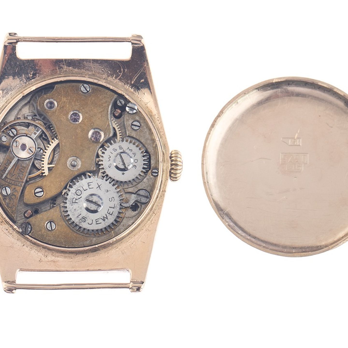 Rolex Vintage 5551 (1925) - Goud wijzerplaat 26mm Roségoud (8/8)