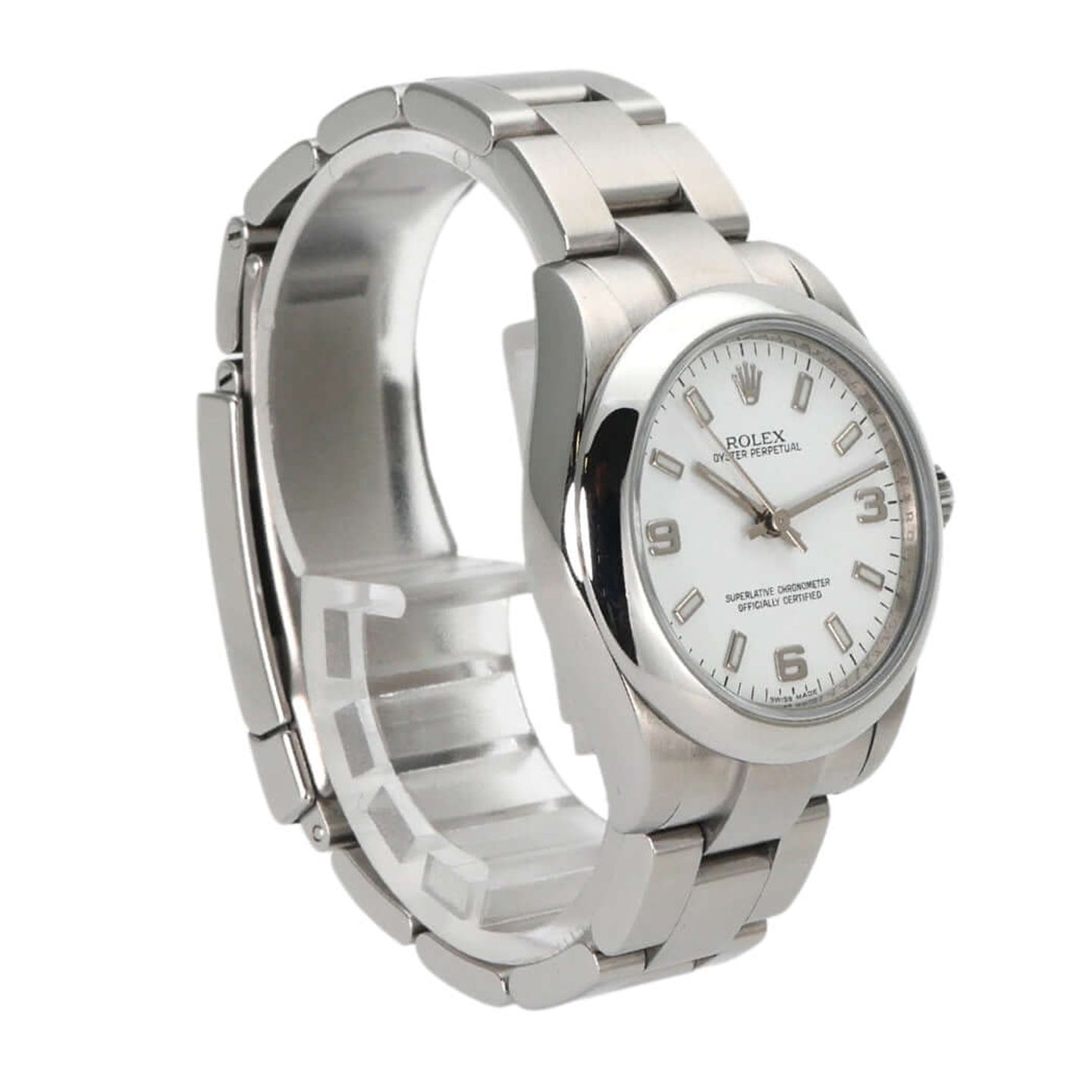 Rolex Oyster Perpetual 31 177200 (2010) - White dial 31 mm Steel case (3/8)