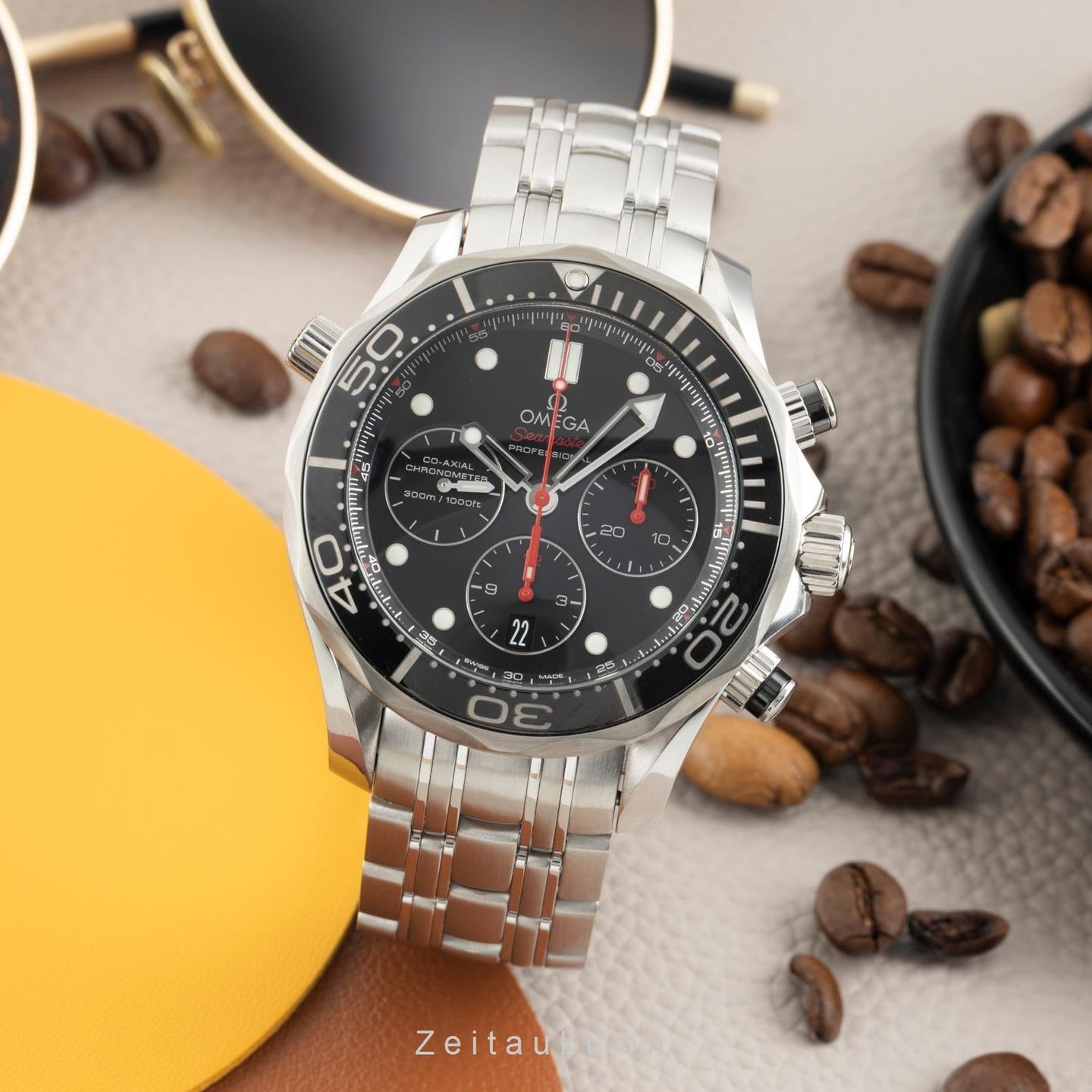 Omega Seamaster Diver 300 M 212.30.44.50.01.001 (Onbekend (willekeurig serienummer)) - Zwart wijzerplaat 44mm Staal (3/8)