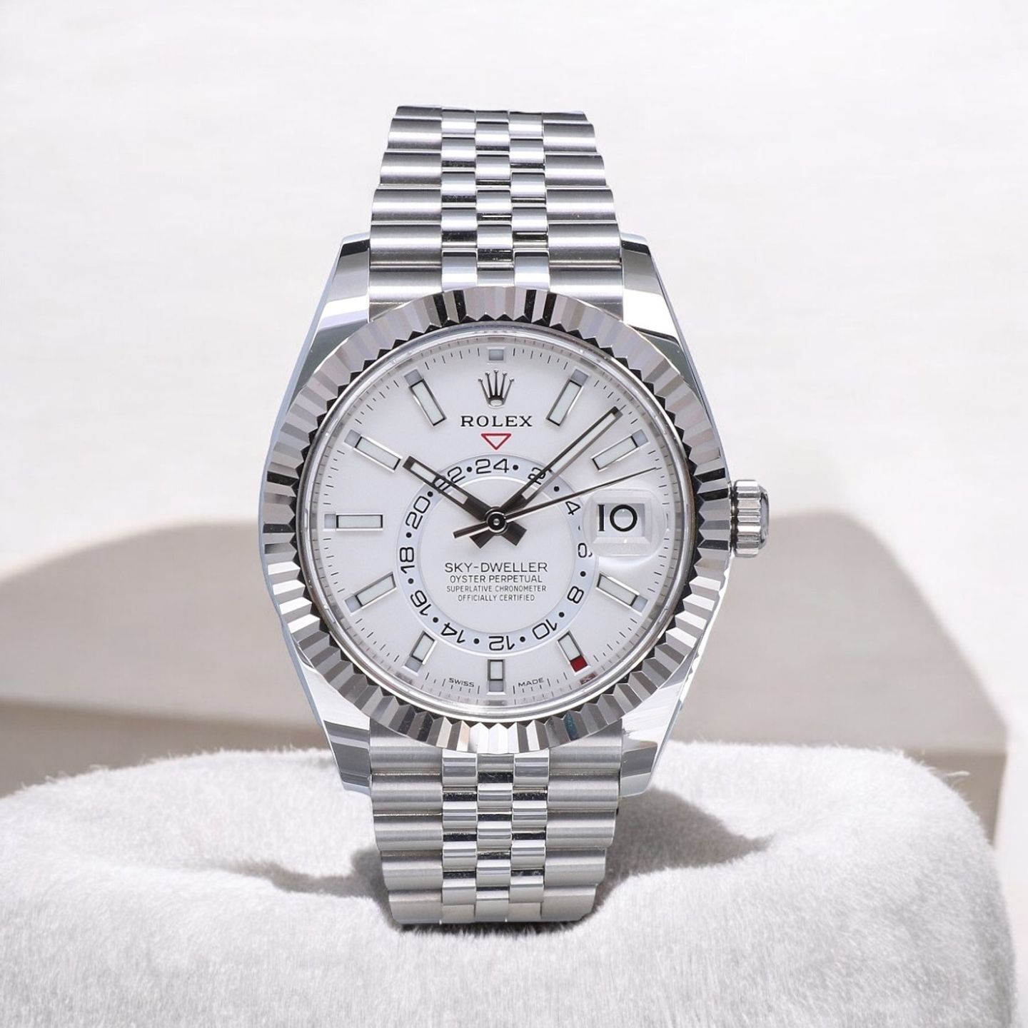 Rolex Sky-Dweller 326934 (2021) - Wit wijzerplaat 42mm Staal (6/6)