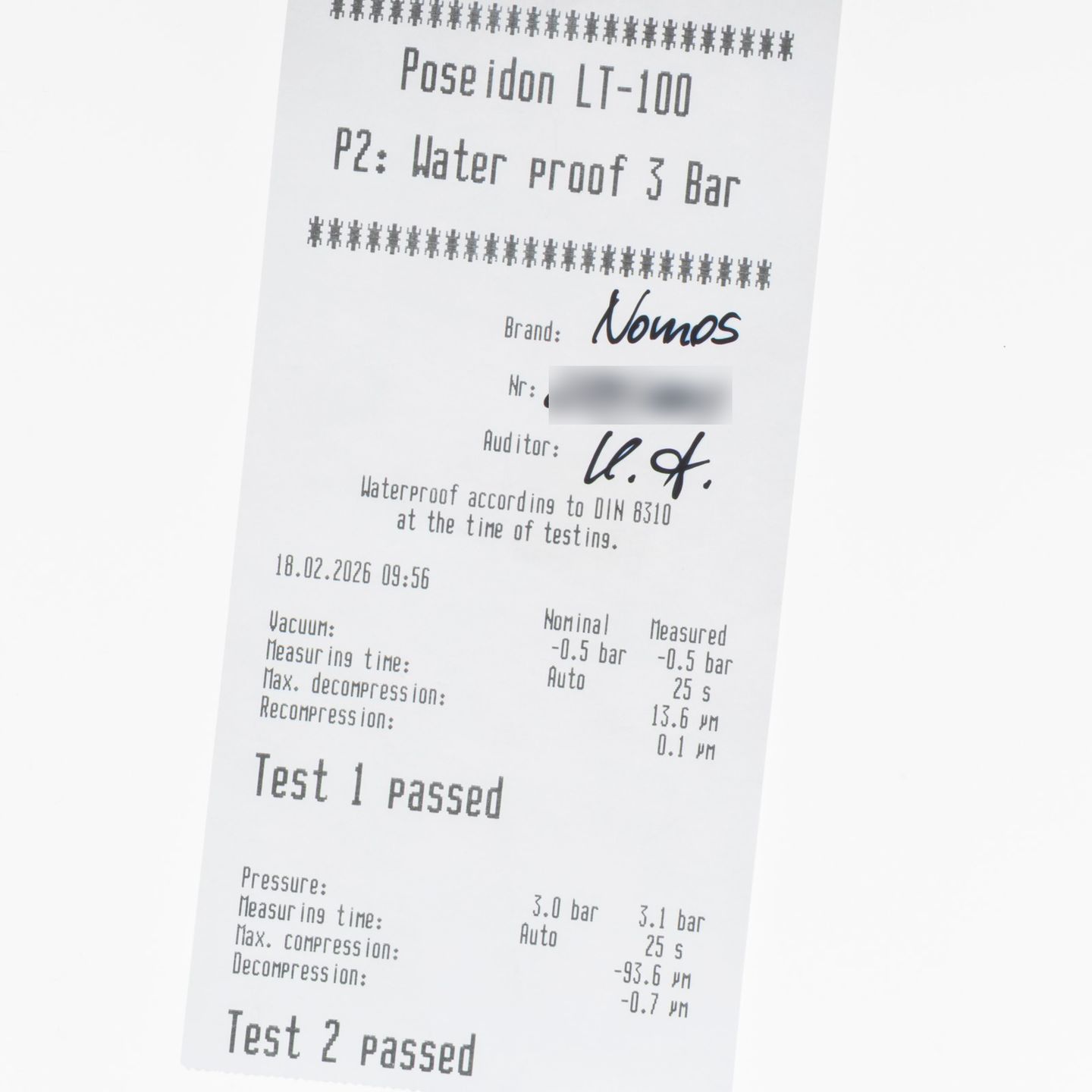 NOMOS Tangente 38 164.S1 (Unknown (random serial)) - White dial 38 mm Steel case (5/8)