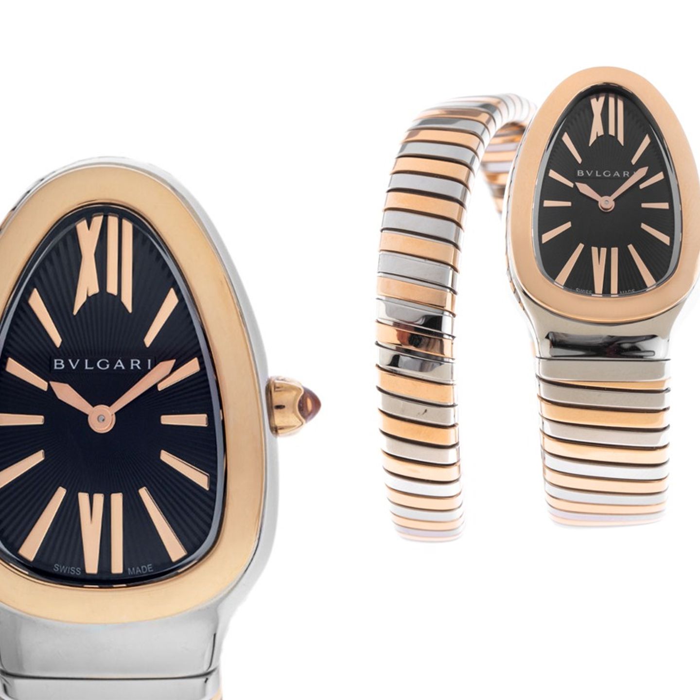 Bulgari Serpenti 102123 (2025) - Black dial 35 mm Steel case (1/8)