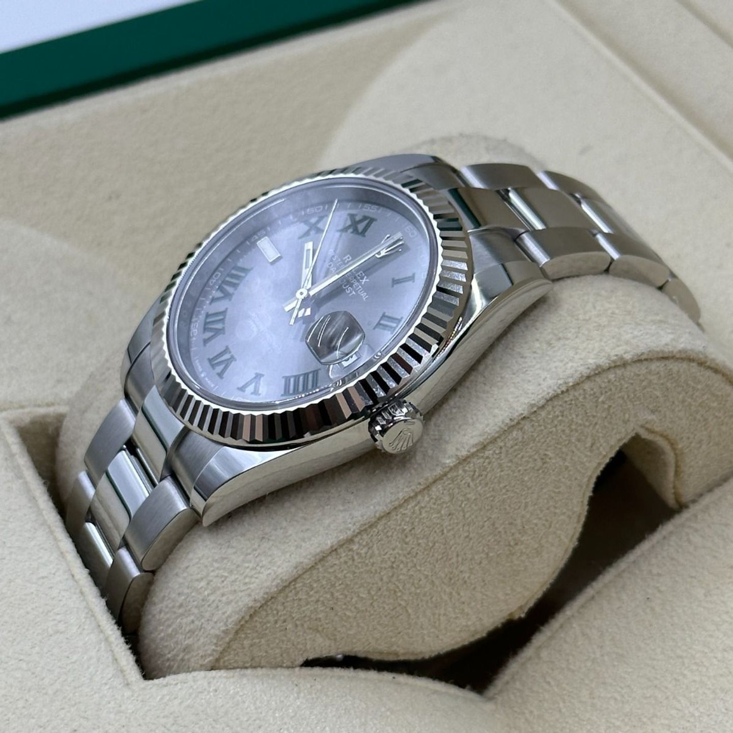 Rolex Datejust 41 126334 (Onbekend (willekeurig serienummer)) - Grijs wijzerplaat 41mm Staal (8/8)