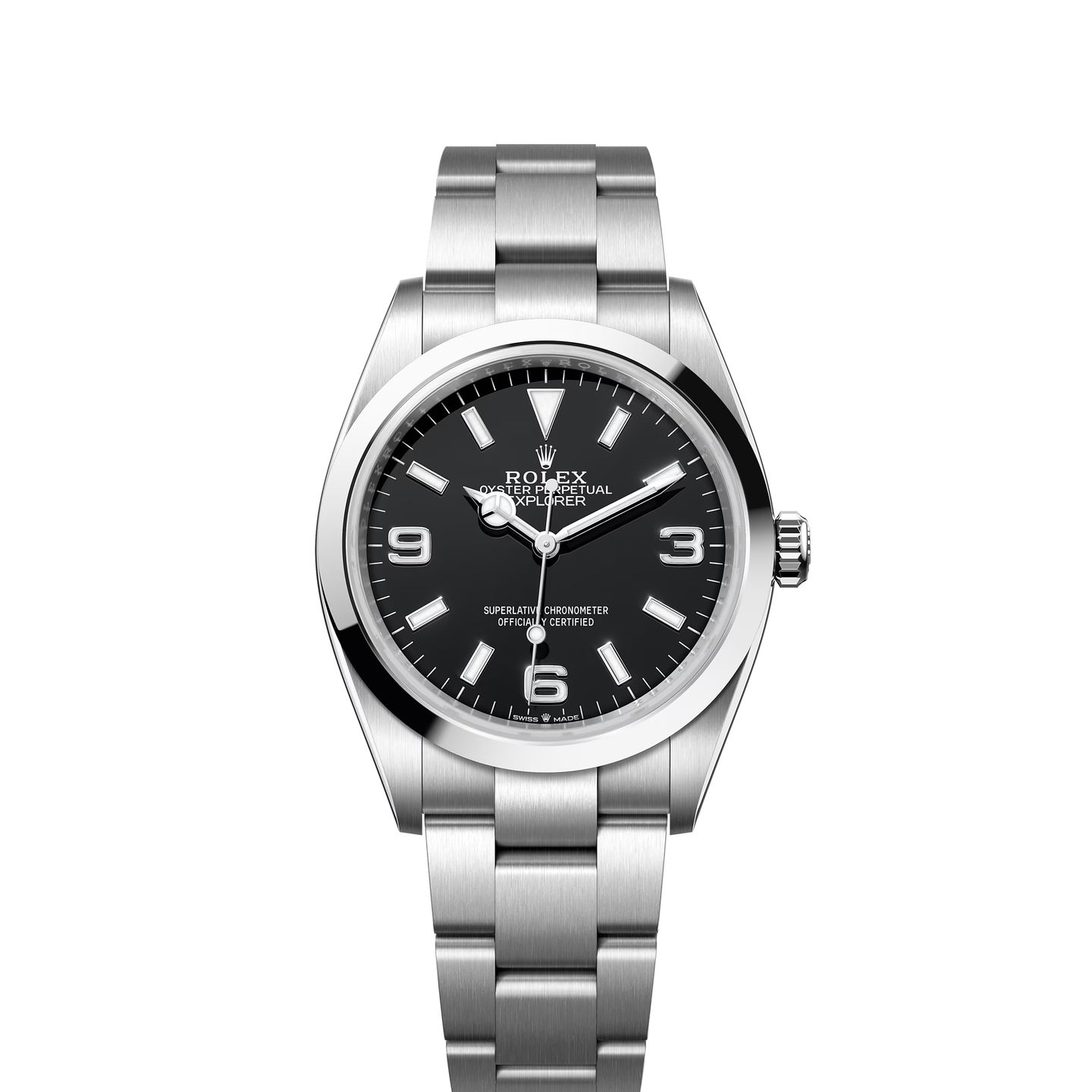 Rolex Explorer 124270 (2023) - Black dial 36 mm Steel case (1/8)