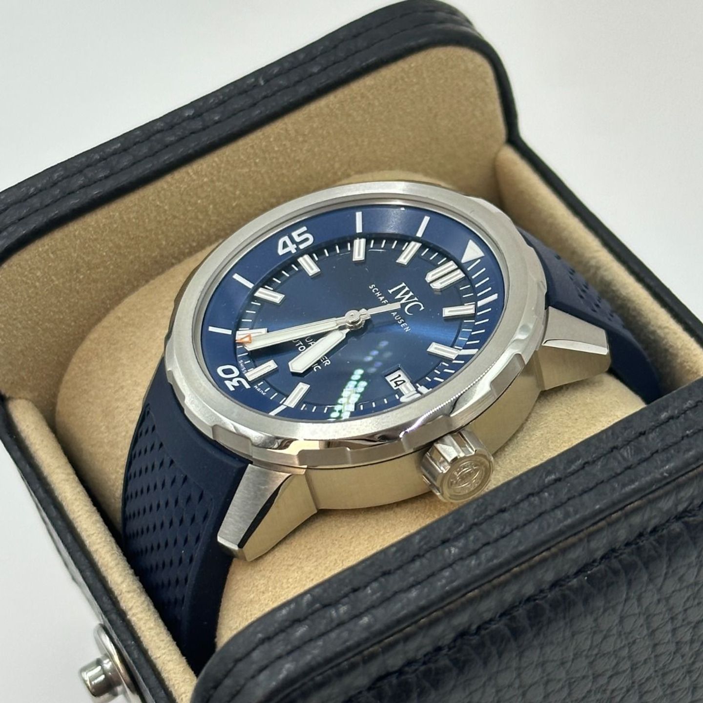 IWC Aquatimer Automatic IW328801 (2023) - Blauw wijzerplaat 42mm Staal (5/8)