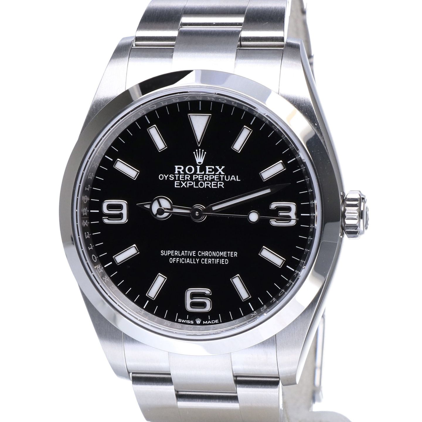 Rolex Explorer 124270 (2022) - Black dial 36 mm Steel case (1/8)