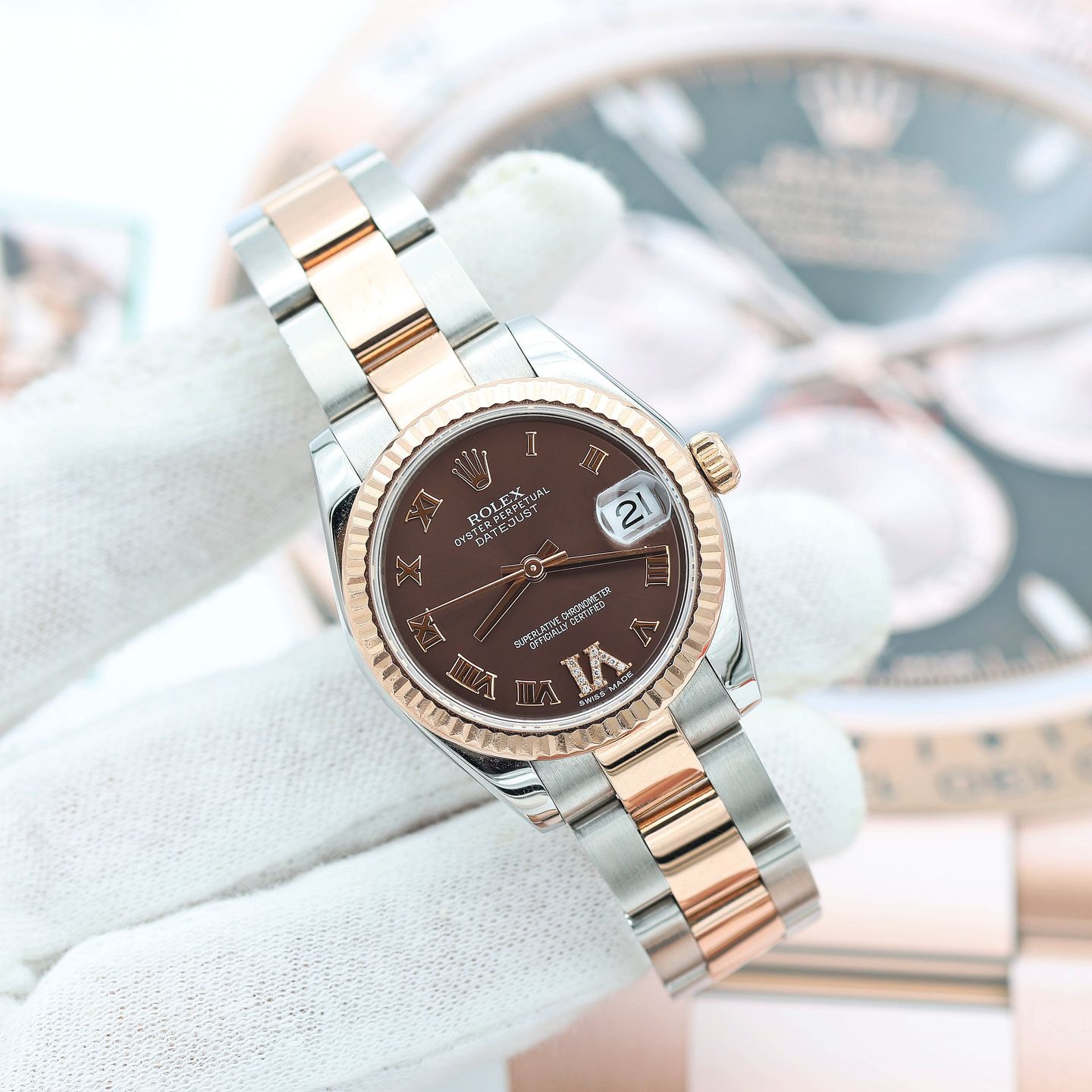 Rolex Datejust 31 278271 (2023) - 31 mm Gold/Steel case (6/8)