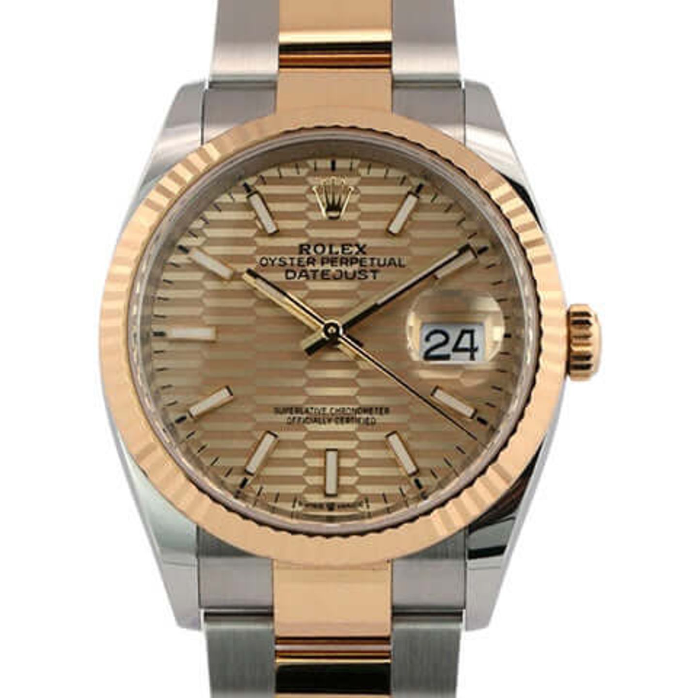 Rolex Datejust 36 126233 (2022) - Champagne wijzerplaat 36mm Staal (1/8)