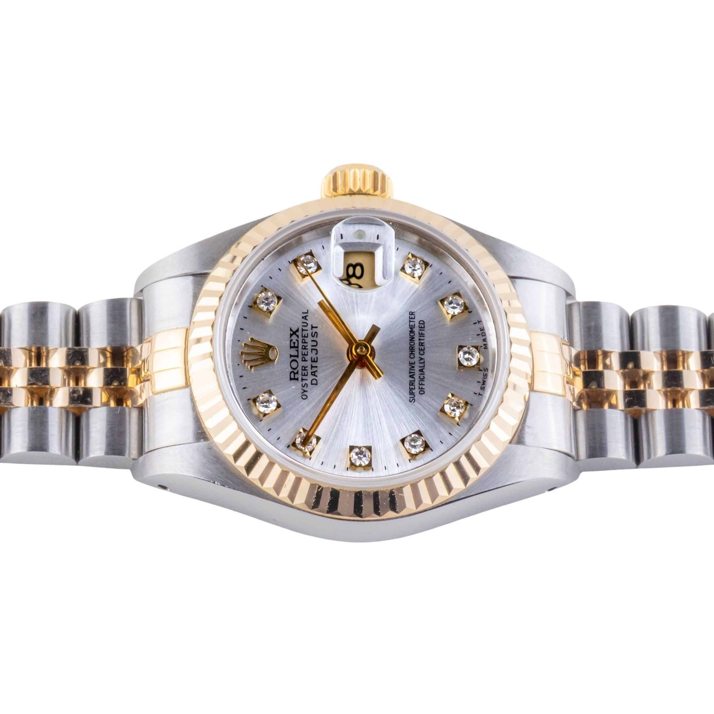 Rolex Lady-Datejust 69173 (1991) - Silver dial 26 mm Gold/Steel case (5/8)