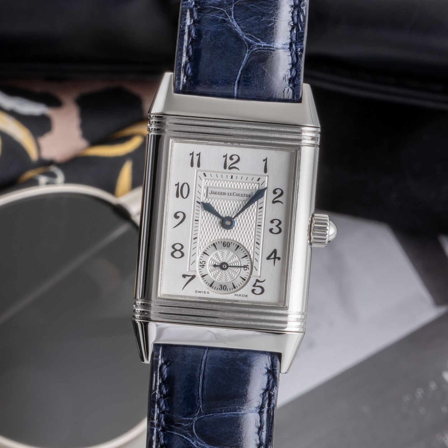 Jaeger-LeCoultre Reverso Classique Q2511410 (2004) - Zilver wijzerplaat 39mm Geelgoud (3/8)