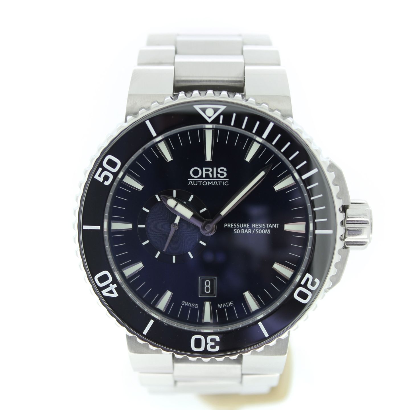 Oris Aquis Small Second 01 743 7673 4135-07 8 26 01PEB (2020) - Blue dial 46 mm Steel case (3/6)