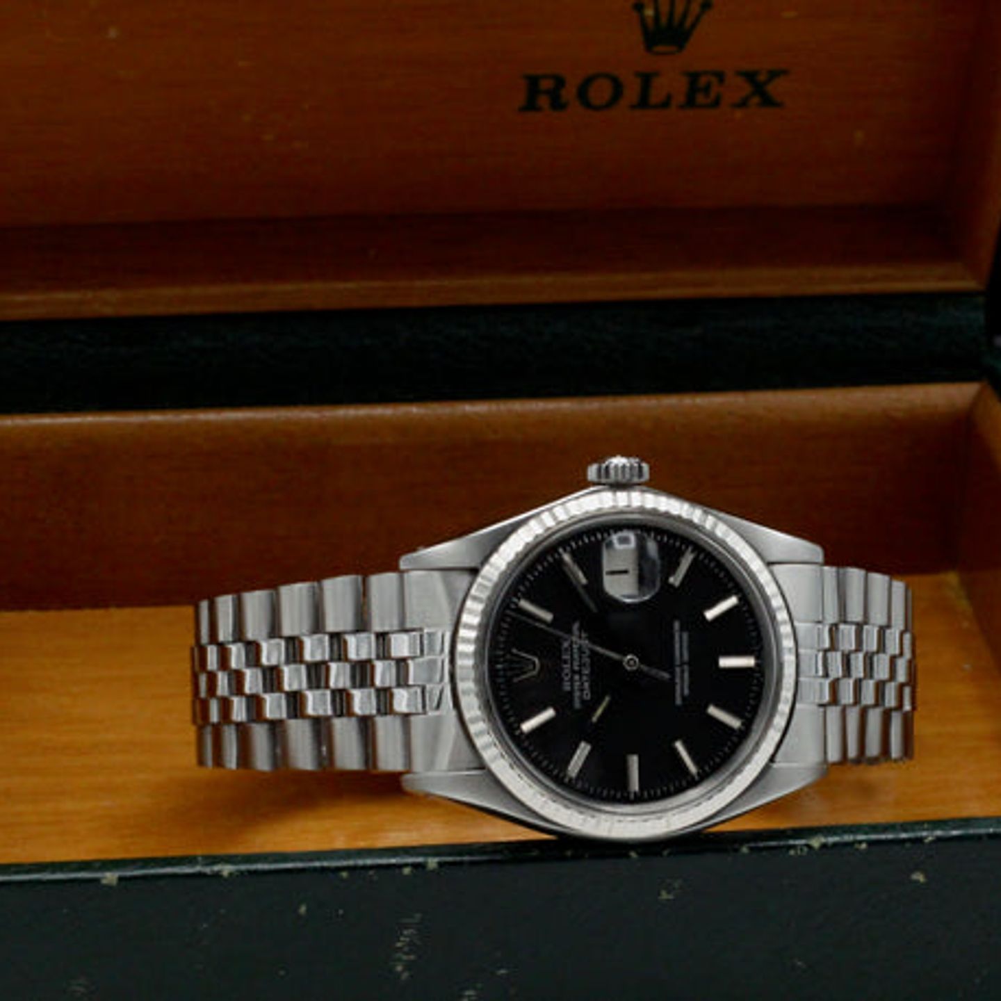 Rolex Datejust 1601 (1971) - Black dial 36 mm Steel case (3/7)