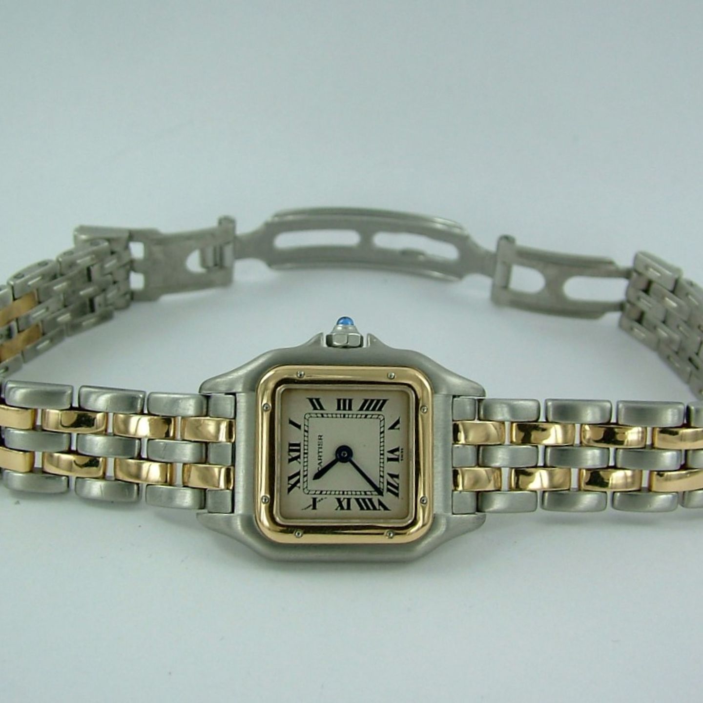 Cartier Panthère - (1993) - White dial 22 mm Gold/Steel case (1/6)