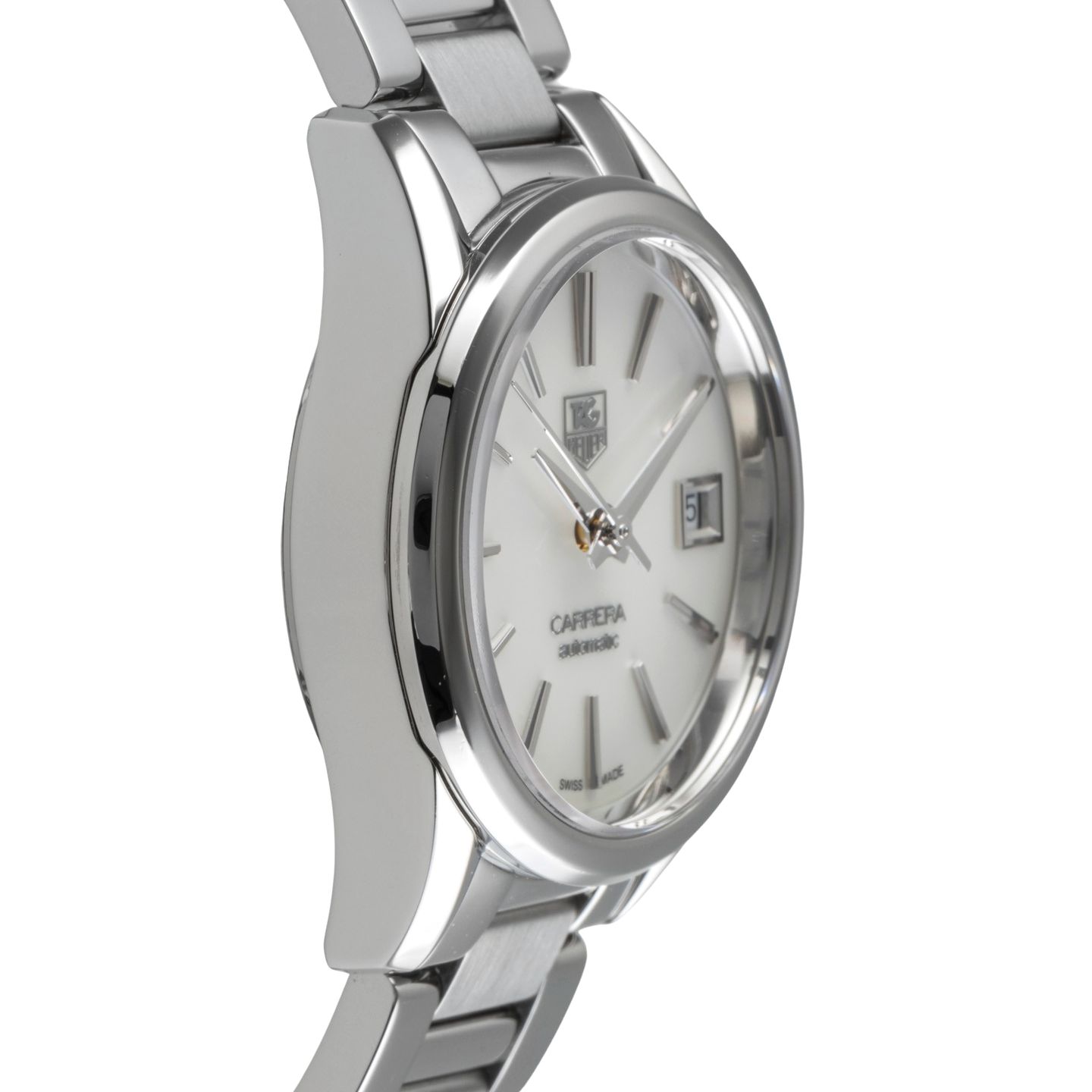 TAG Heuer Carrera Lady WAR2411.BA0776 (Onbekend (willekeurig serienummer)) - Wit wijzerplaat 28mm Staal (7/8)