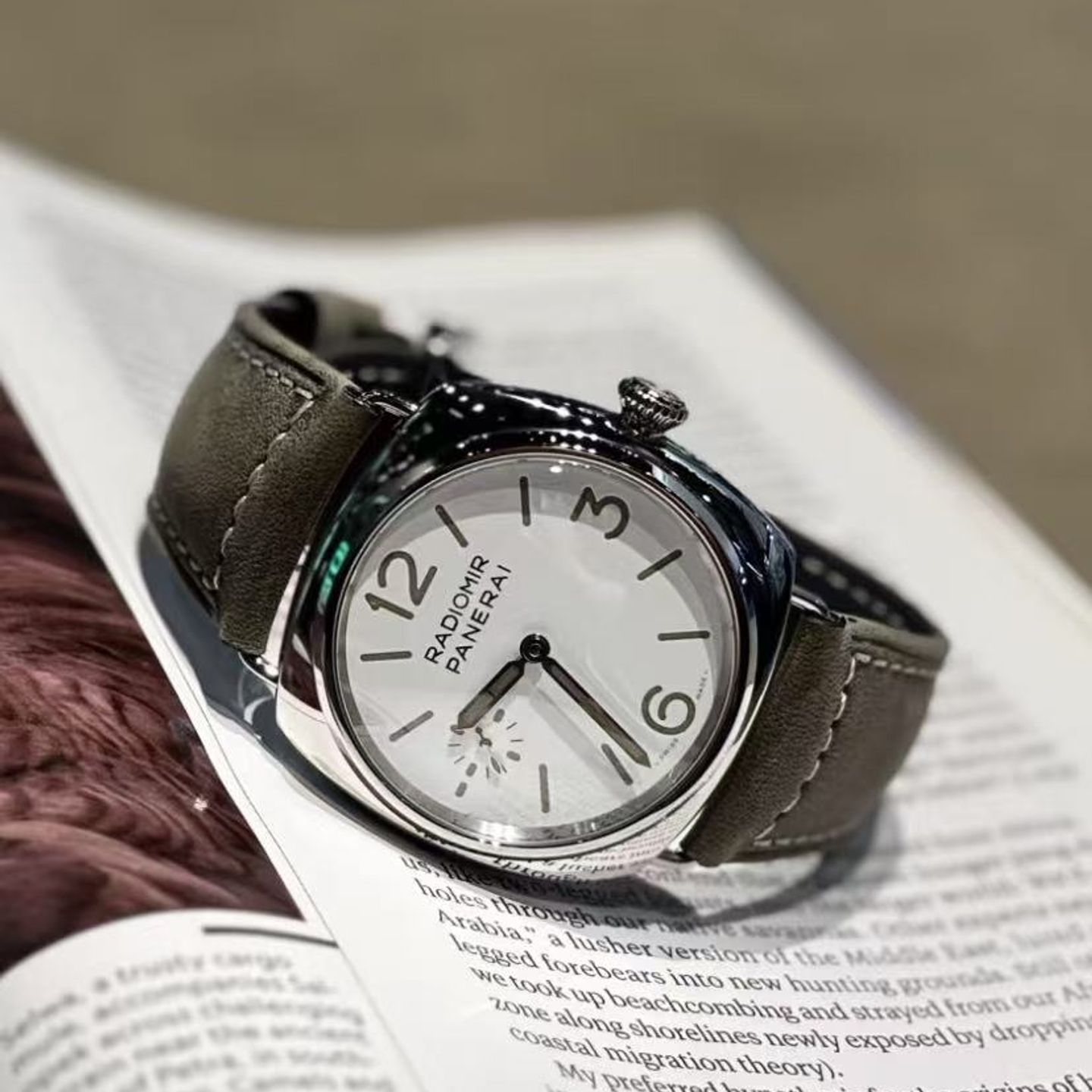 Panerai Radiomir 8 Days PAM01384 (2025) - Wit wijzerplaat 45mm Staal (3/6)