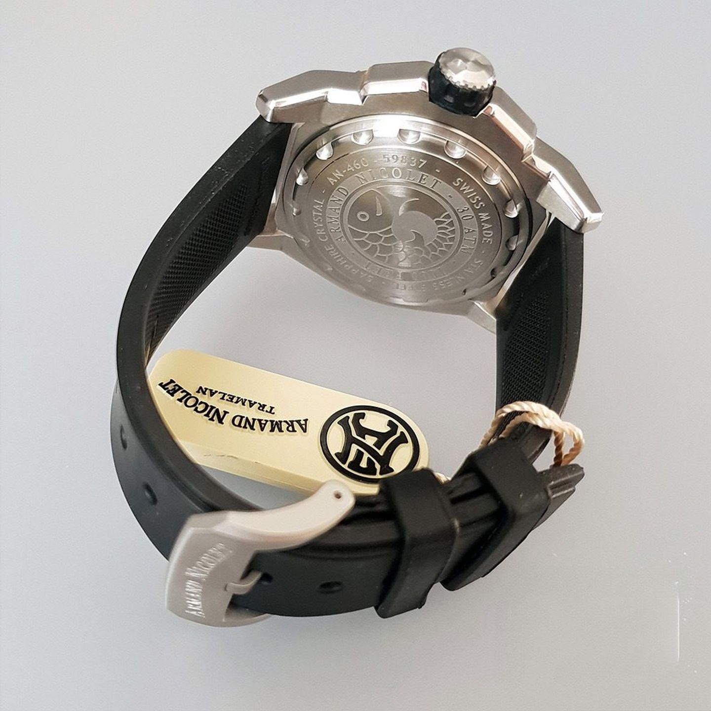 Armand Nicolet Unknown A460AGN-NR-G9610 (2025) - Black dial 44 mm Steel case (6/8)