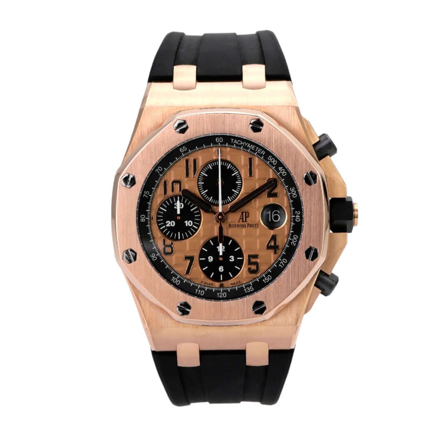 Audemars Piguet Royal Oak Offshore Chronograph 26470OR.OO.A002CR.01 (2017) - Champagne dial 42 mm Rose Gold case (2/8)