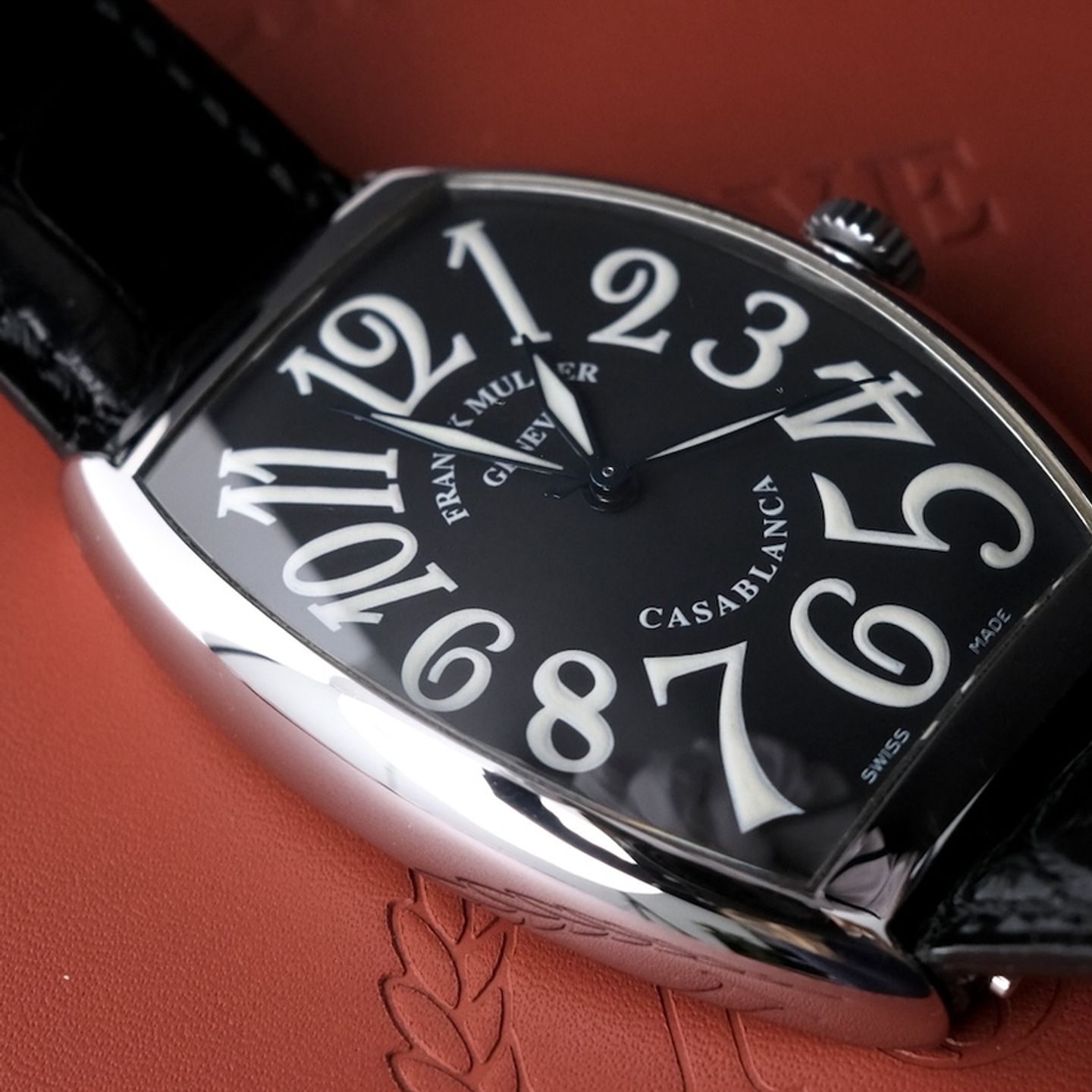 Franck Muller Casablanca 6850 (Onbekend (willekeurig serienummer)) - Zwart wijzerplaat 35mm Staal (4/8)