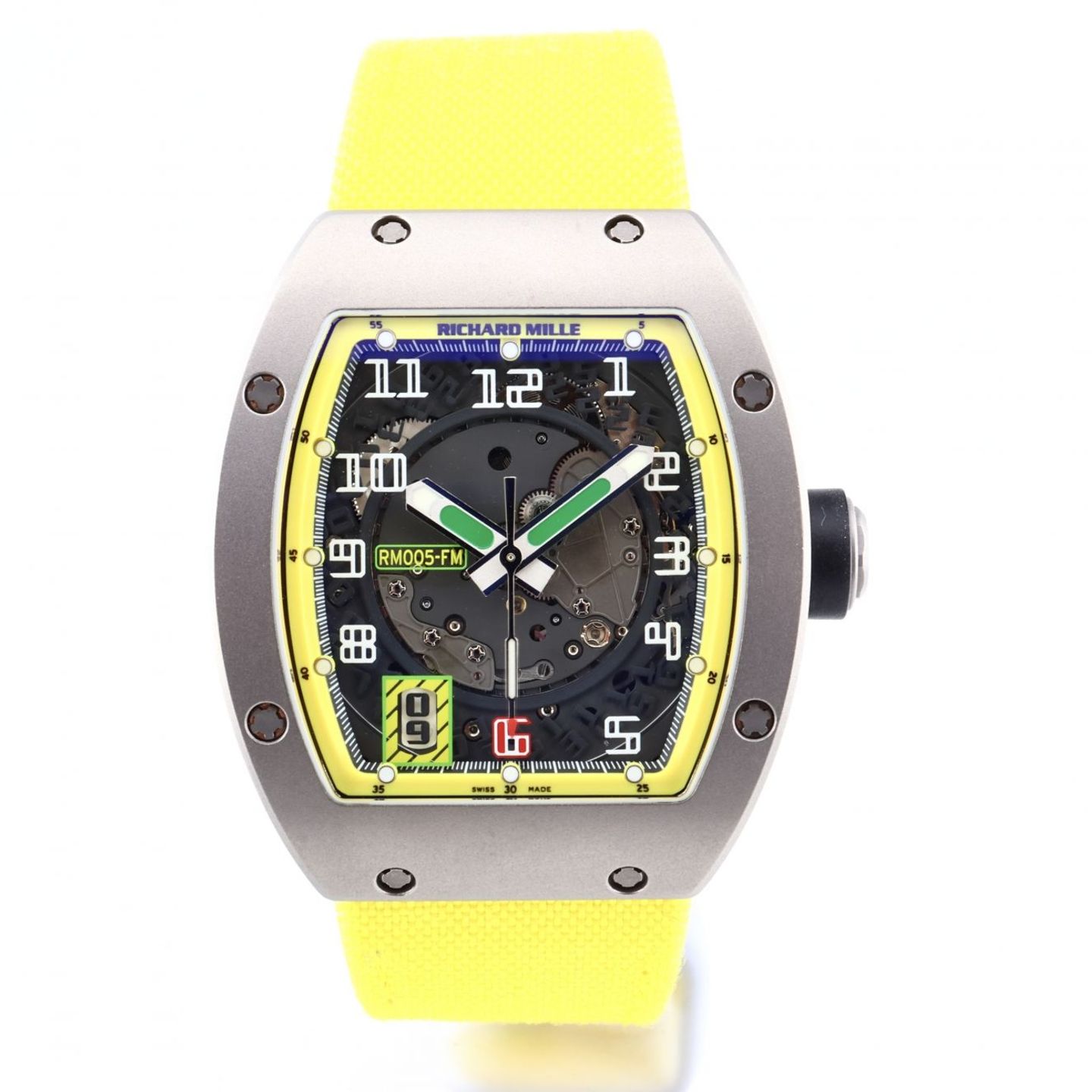 Richard Mille RM 005 RM005 (Onbekend (willekeurig serienummer)) - Transparant wijzerplaat 38mm Titanium (1/8)