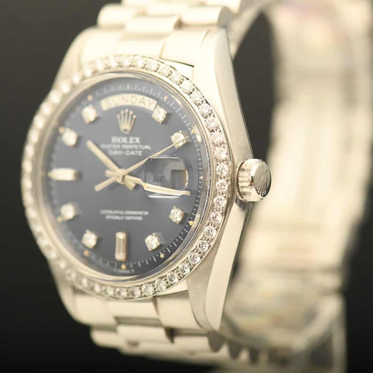 Rolex Day-Date 1804 (1973) - Silver dial 36 mm Platinum case (5/8)
