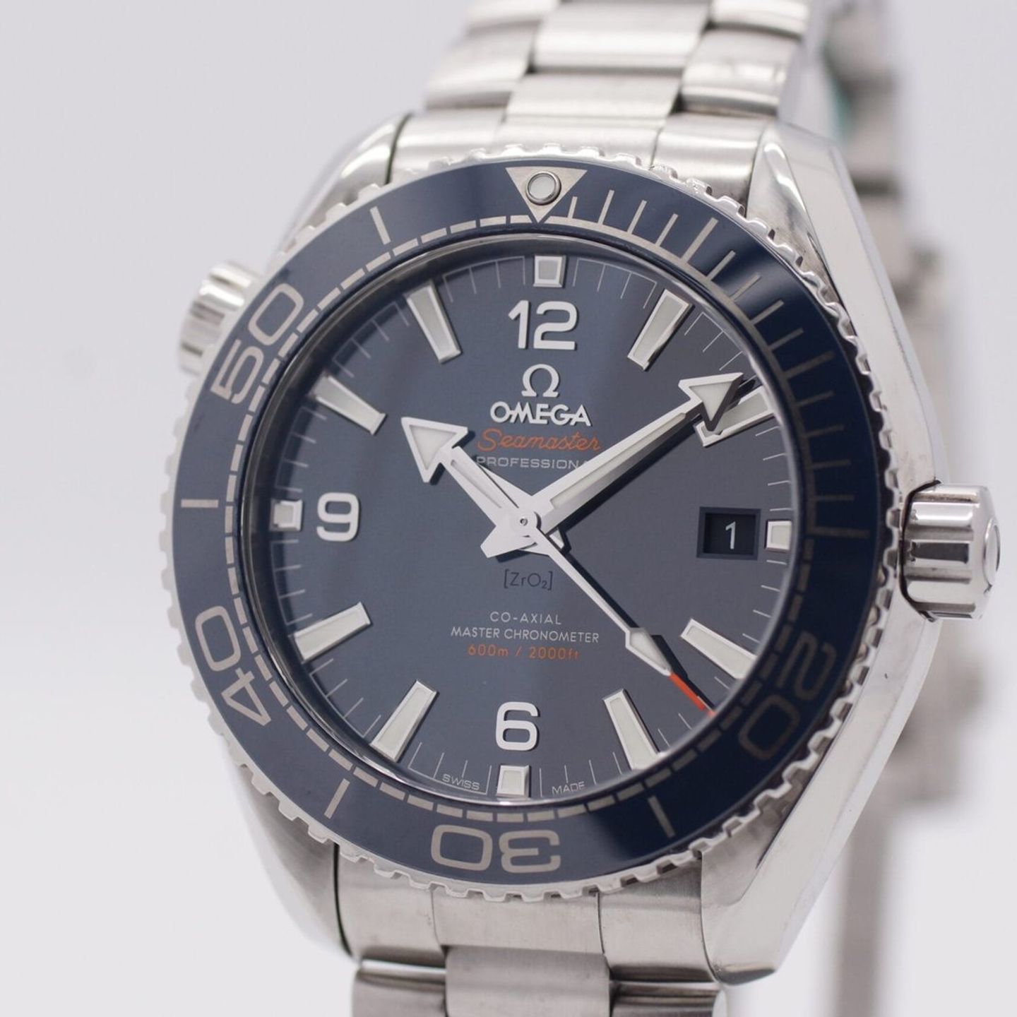 Omega Seamaster Planet Ocean 215.30.44.21.03.001 (2017) - Blauw wijzerplaat 44mm Staal (3/8)