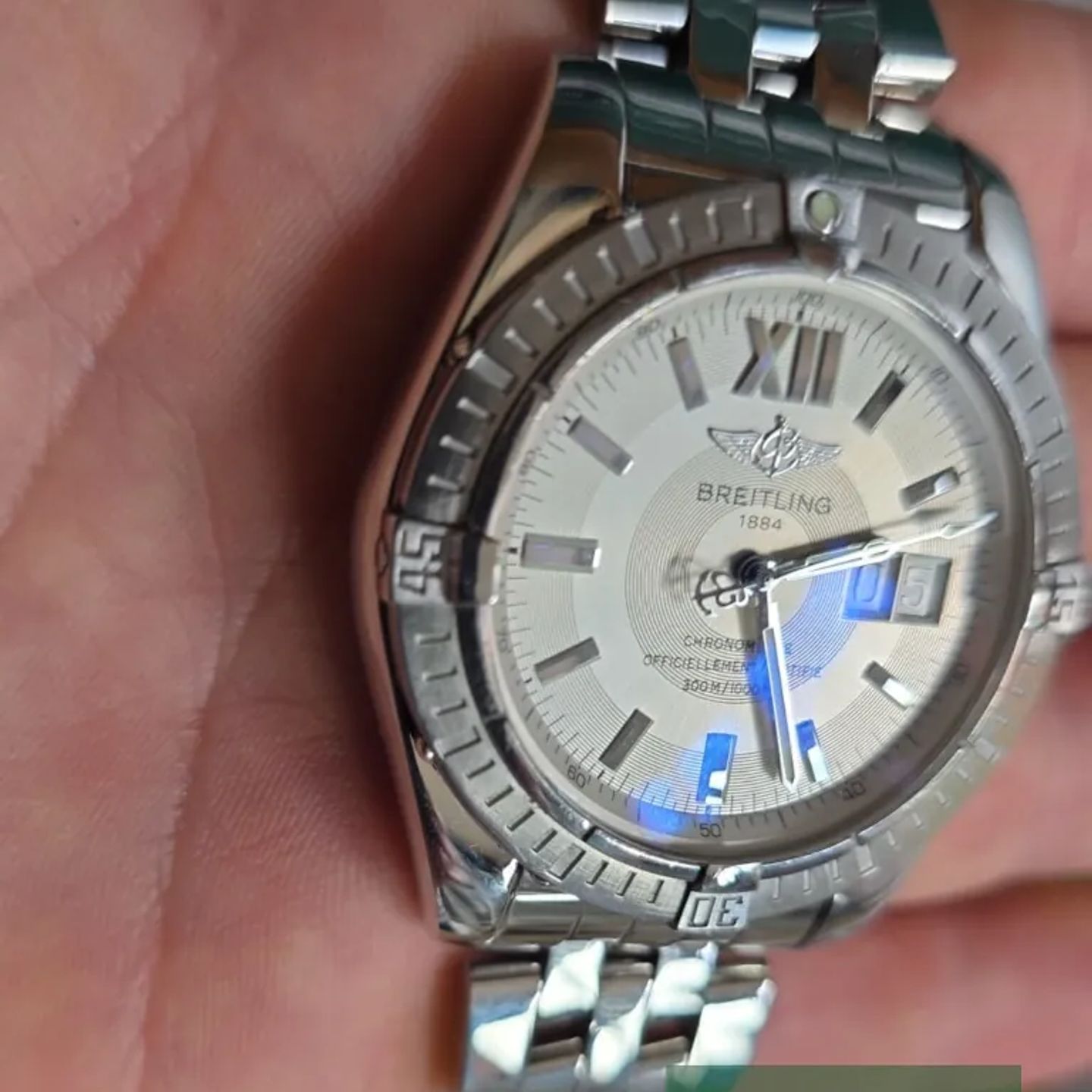 Breitling Cockpit A49350 (2006) - White dial 39 mm Steel case (6/7)