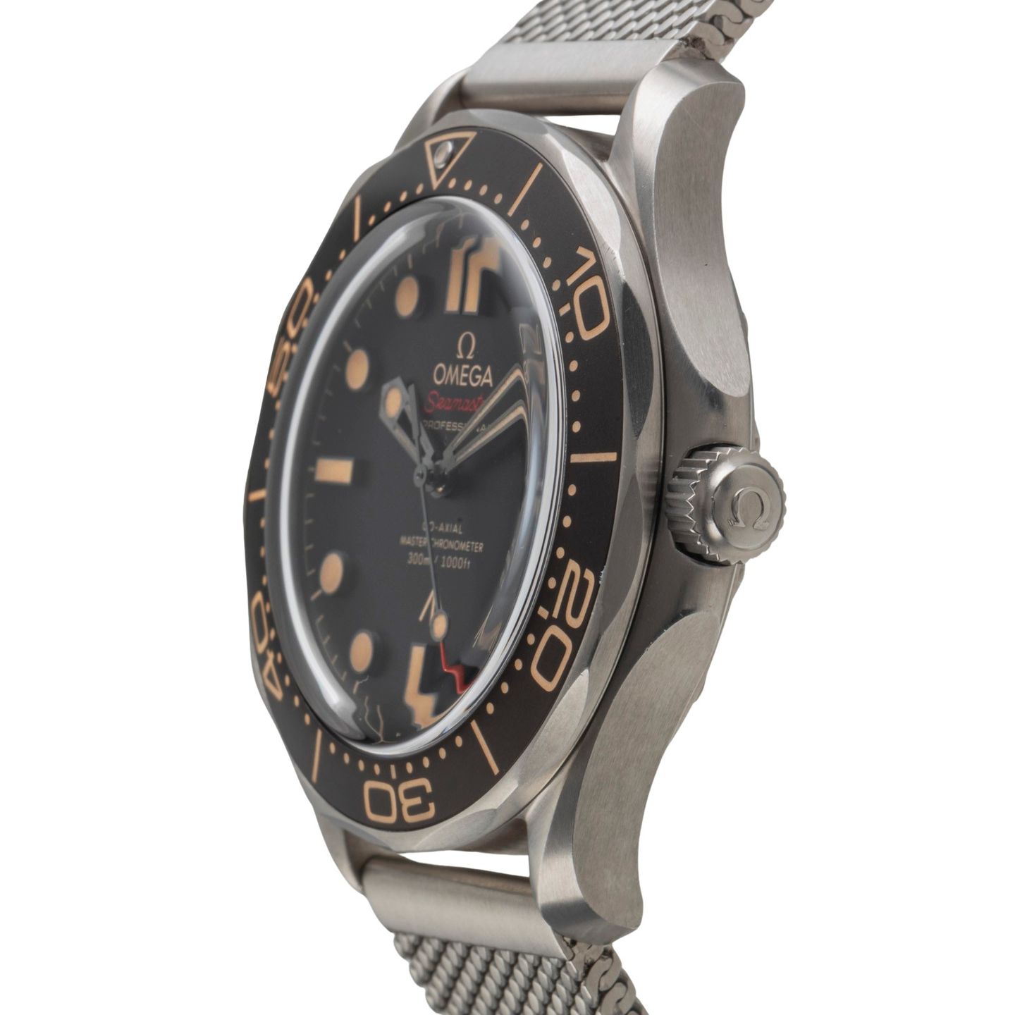 Omega Seamaster Diver 300 M 210.90.42.20.01.001 (Onbekend (willekeurig serienummer)) - Bruin wijzerplaat 42mm Titanium (6/8)