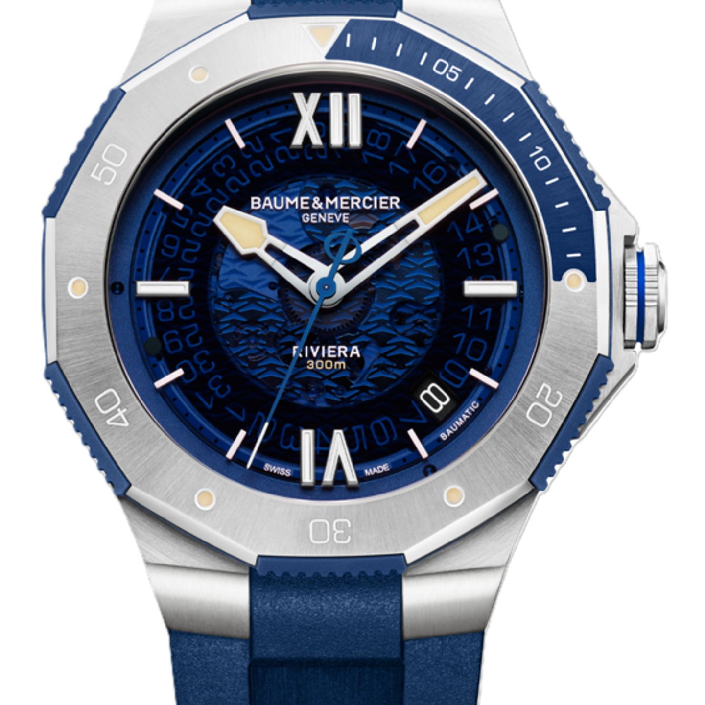 Baume & Mercier Riviera M0A10716 (2026) - Blauw wijzerplaat 42mm Staal (1/1)