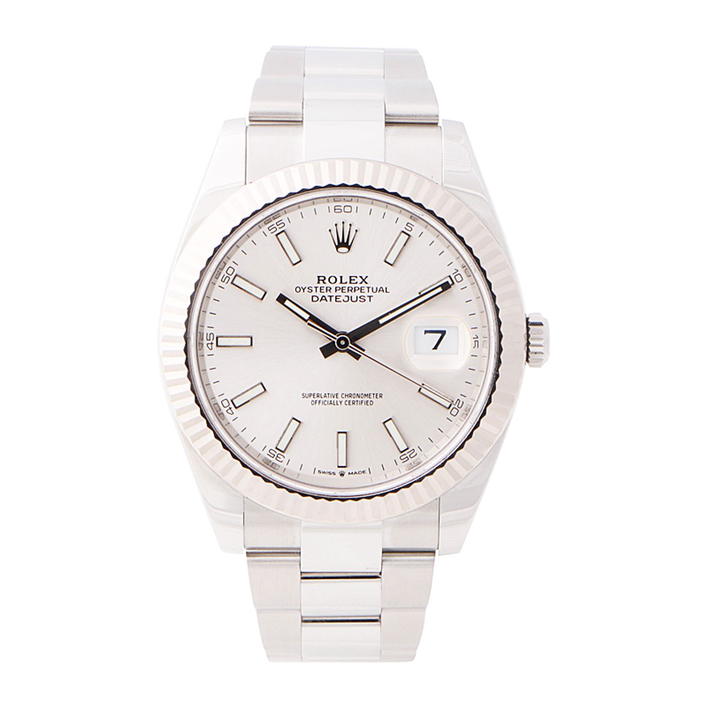 Rolex Datejust 41 126334 (2024) - Zilver wijzerplaat 41mm Staal (1/4)