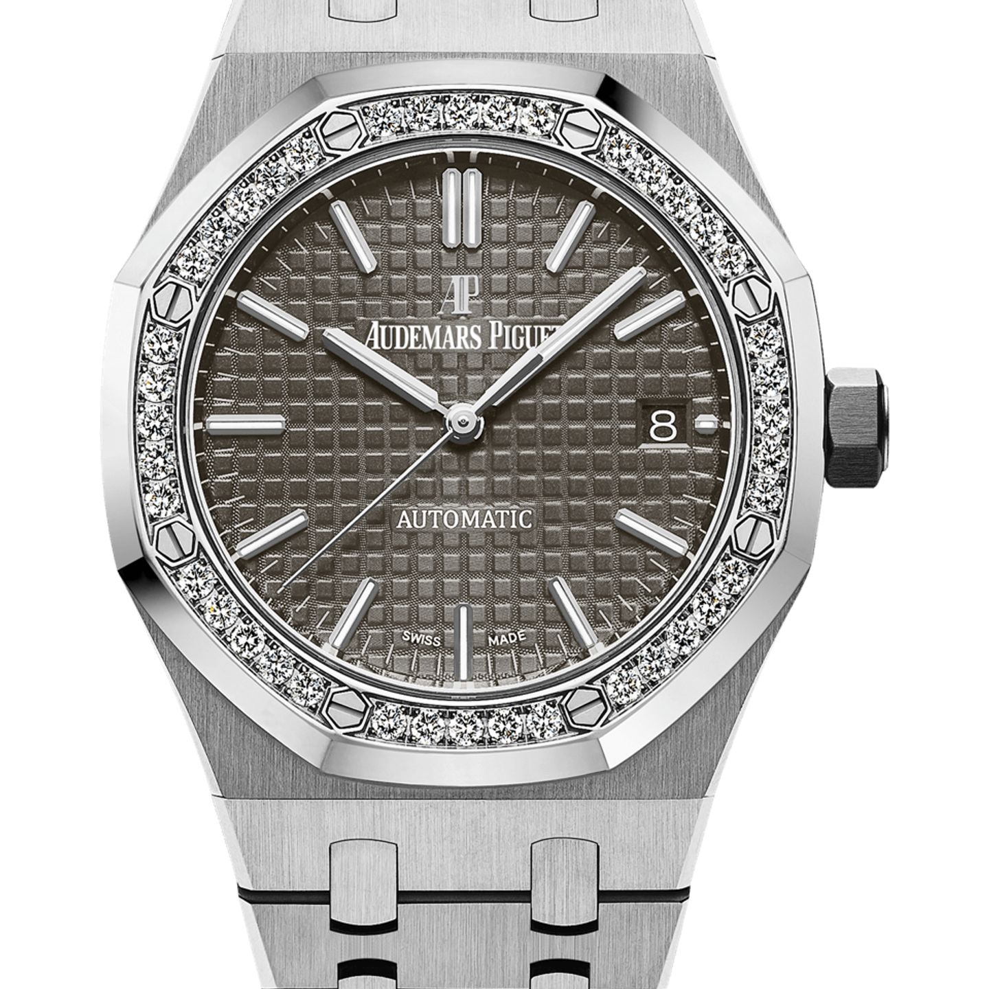 Audemars Piguet Royal Oak Lady 15451ST.ZZ.1256ST.02 (2025) - Grey dial 37 mm Steel case (1/1)