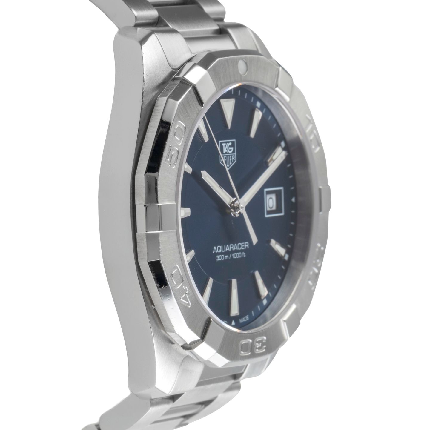 TAG Heuer Aquaracer 300M WAY1112 (2015) - Blue dial 41 mm Steel case (7/8)