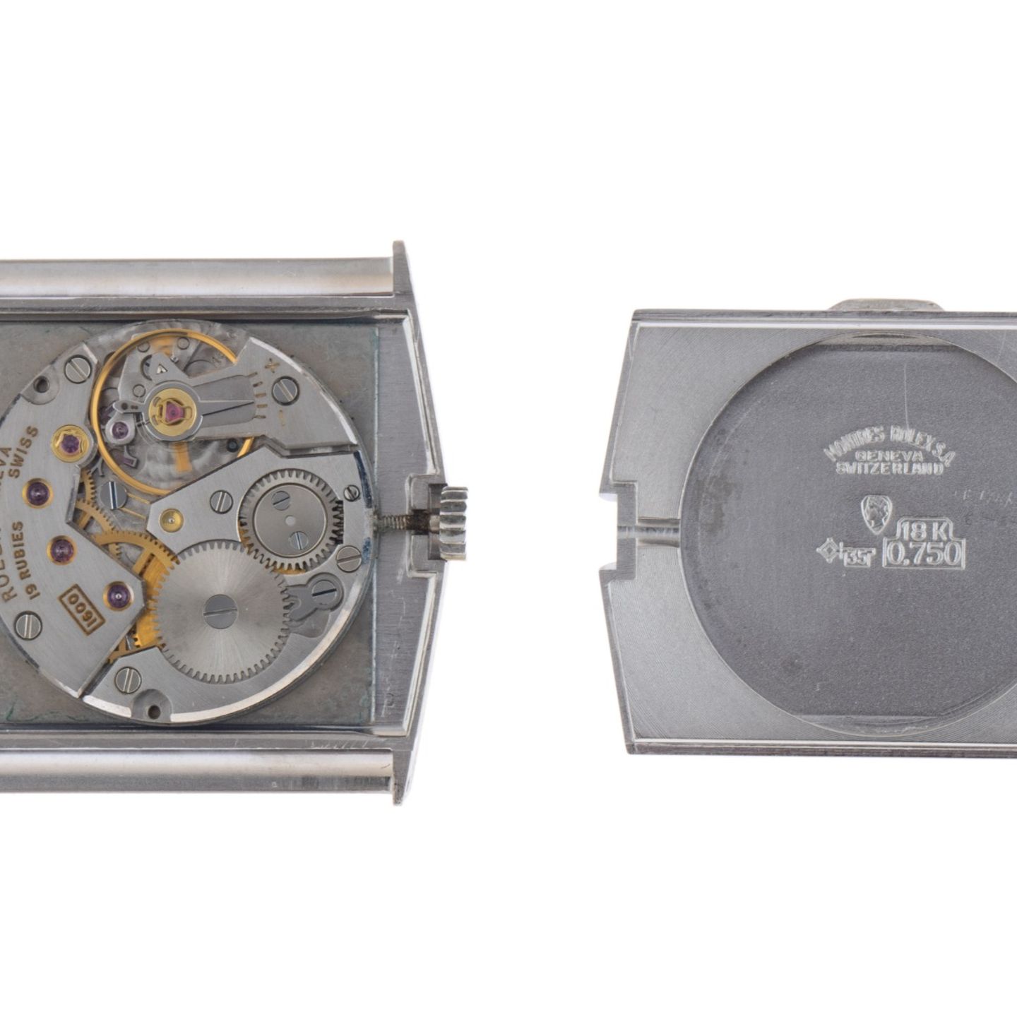 Rolex Cellini 4017 (1972) - Black dial 28 mm White Gold case (8/8)