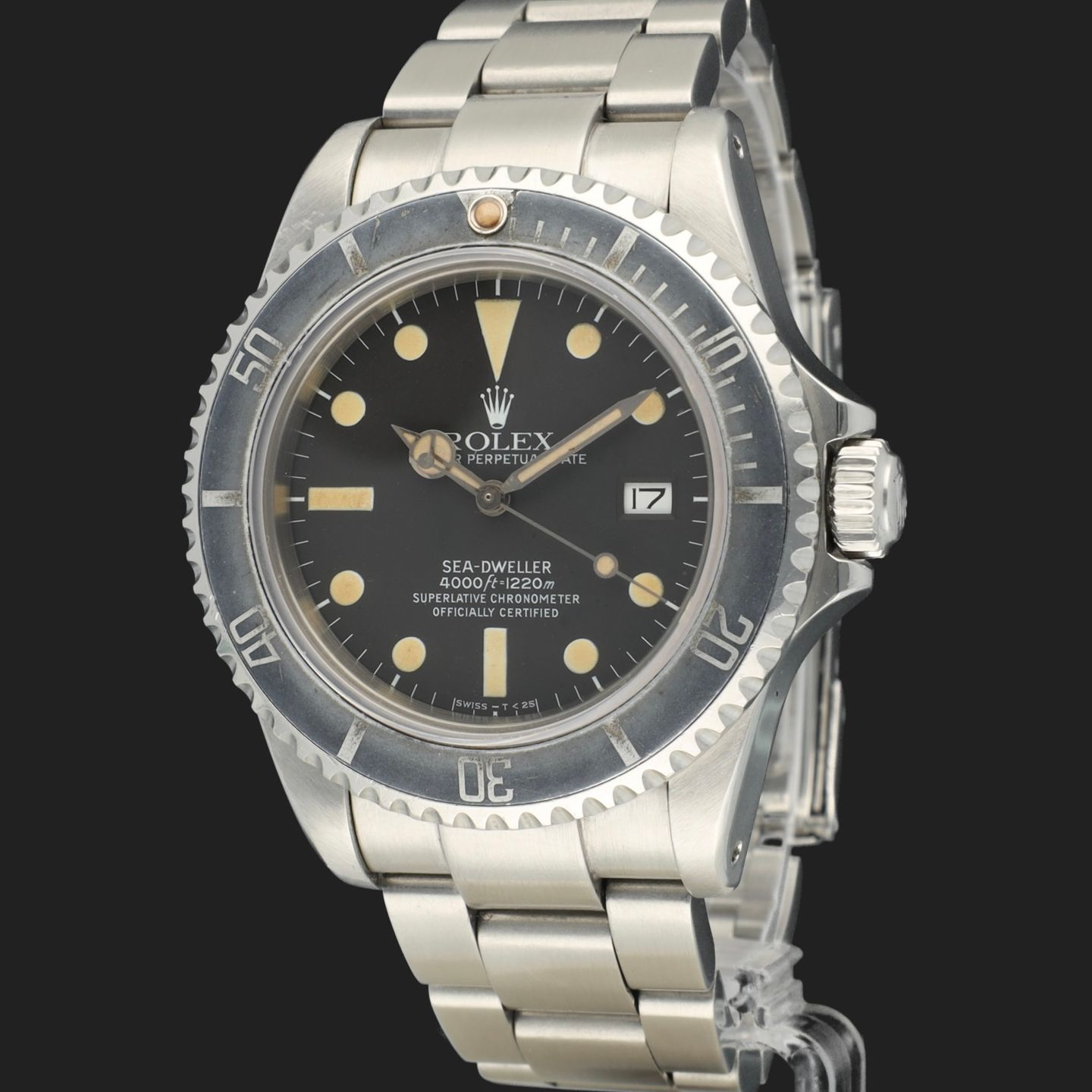 Rolex Sea-Dweller 16660 (1984) - Zwart wijzerplaat 40mm Staal (1/8)