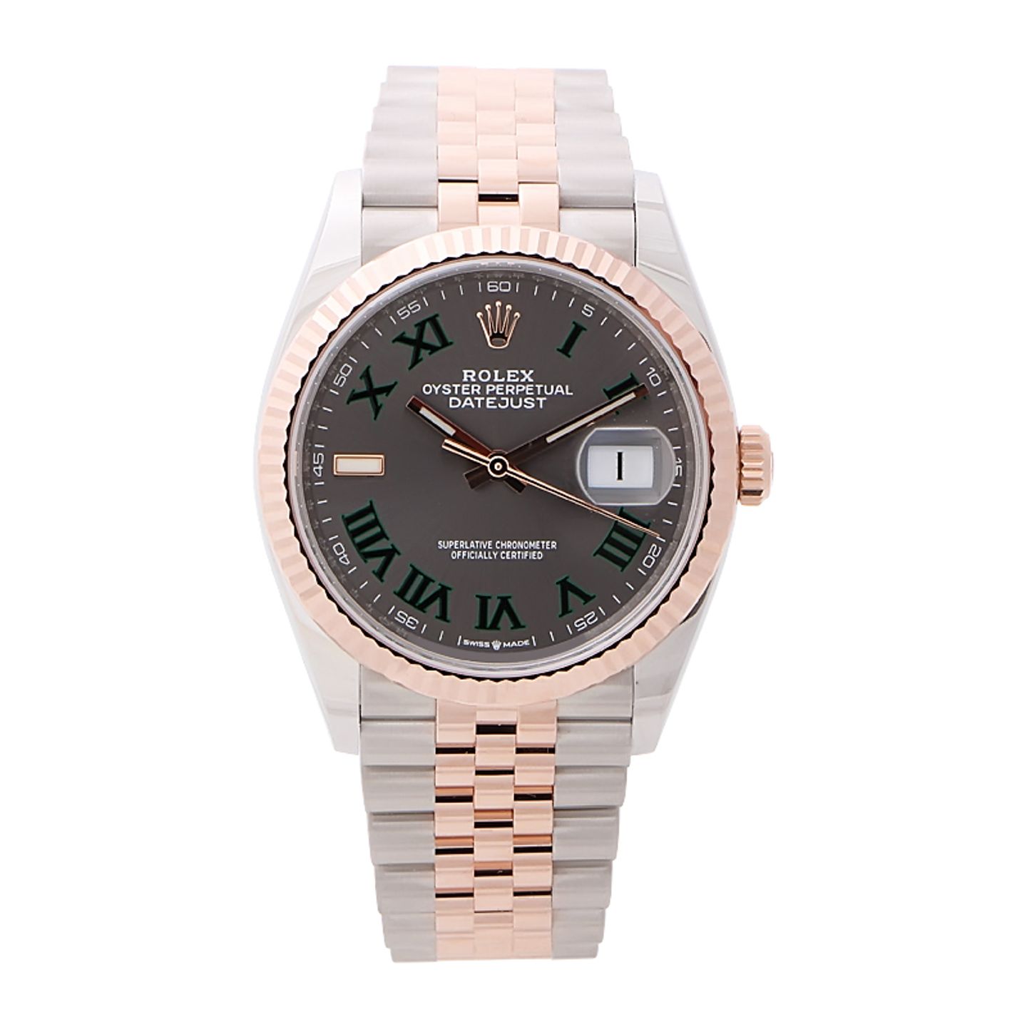 Rolex Datejust 36 126231 (2024) - Grijs wijzerplaat 36mm Goud/Staal (1/4)