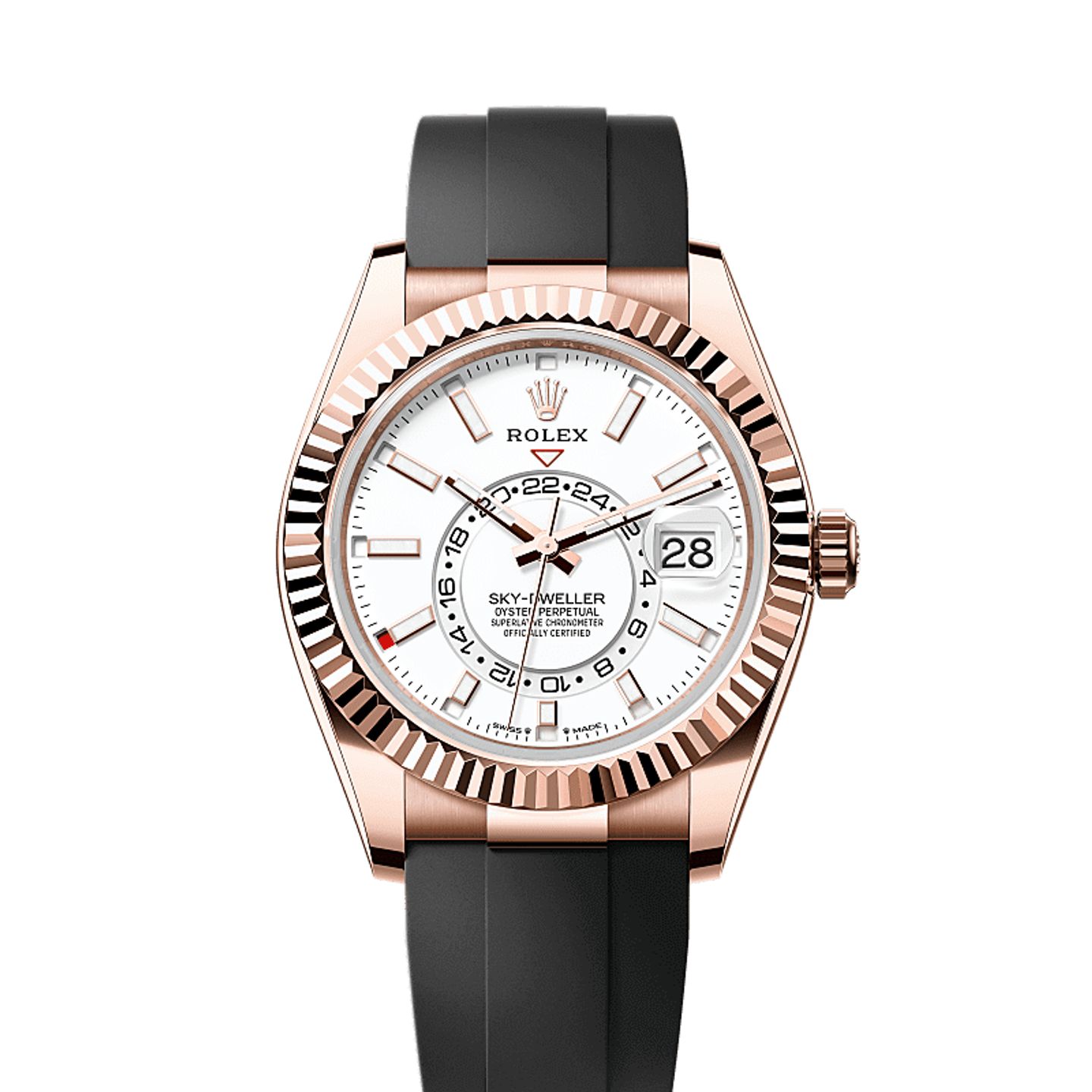 Rolex Sky-Dweller 336235 (2025) - Wit wijzerplaat 42mm Roségoud (1/1)