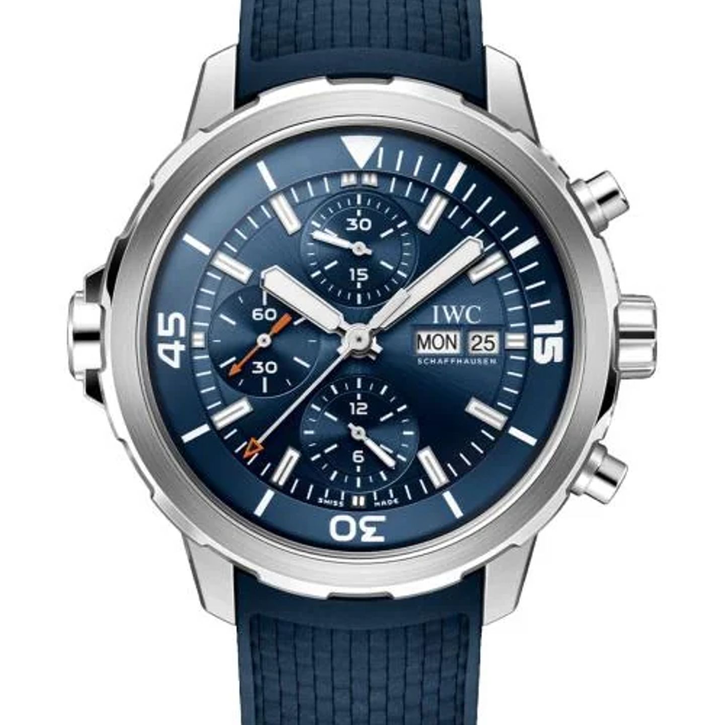IWC Aquatimer Chronograph IW376806 (2026) - Blauw wijzerplaat 44mm Staal (1/1)