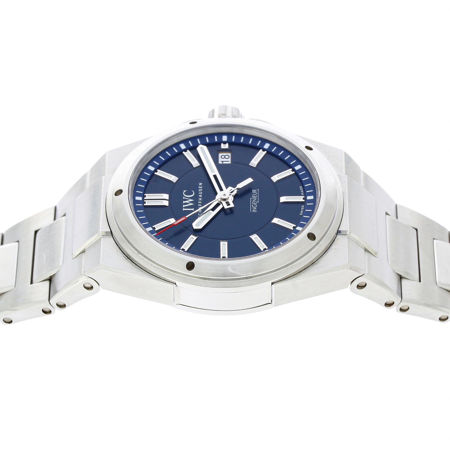 IWC Ingenieur Automatic IW313909 (2018) - Blue dial 39 mm Steel case (3/8)