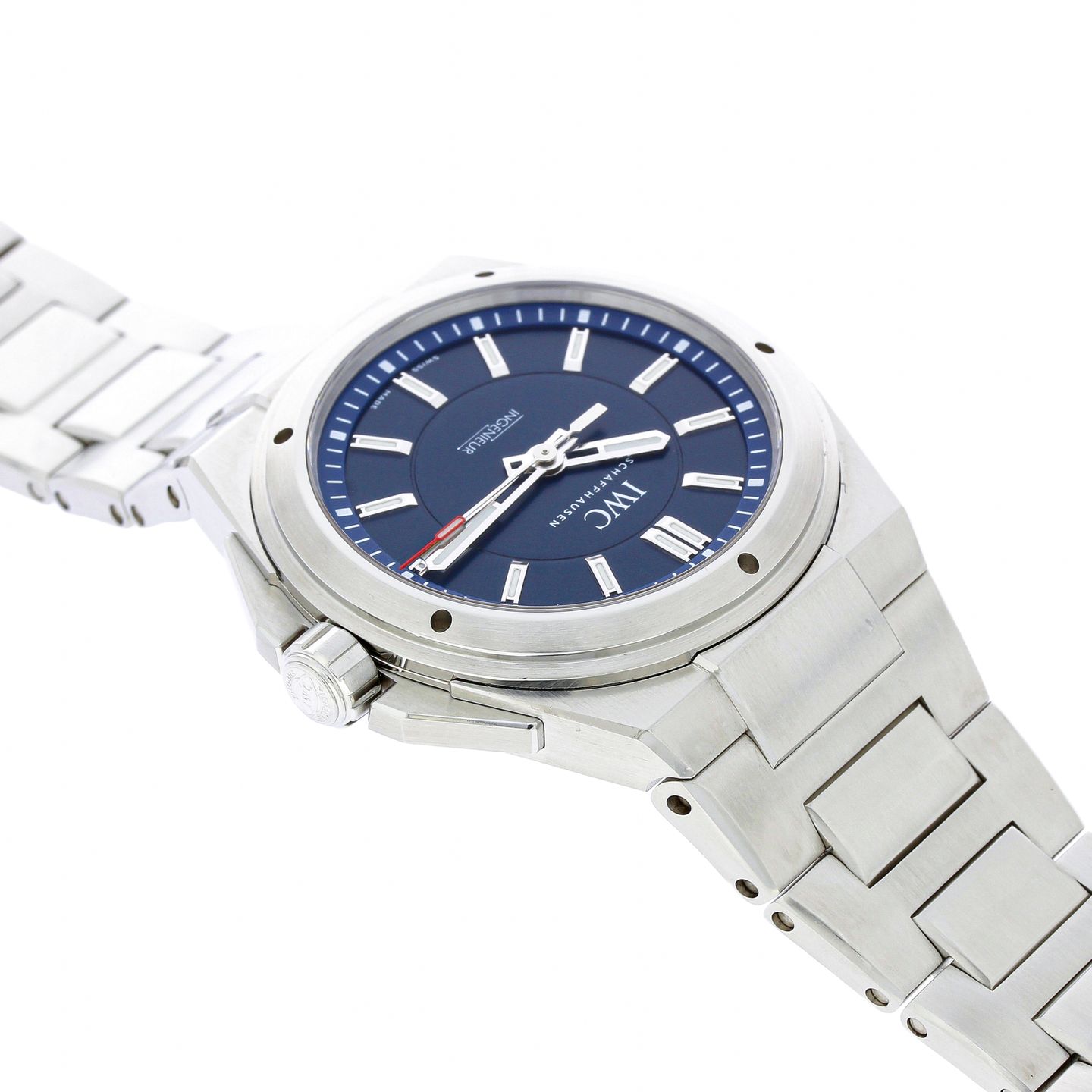 IWC Ingenieur Automatic IW313909 (2018) - Blue dial 39 mm Steel case (7/8)