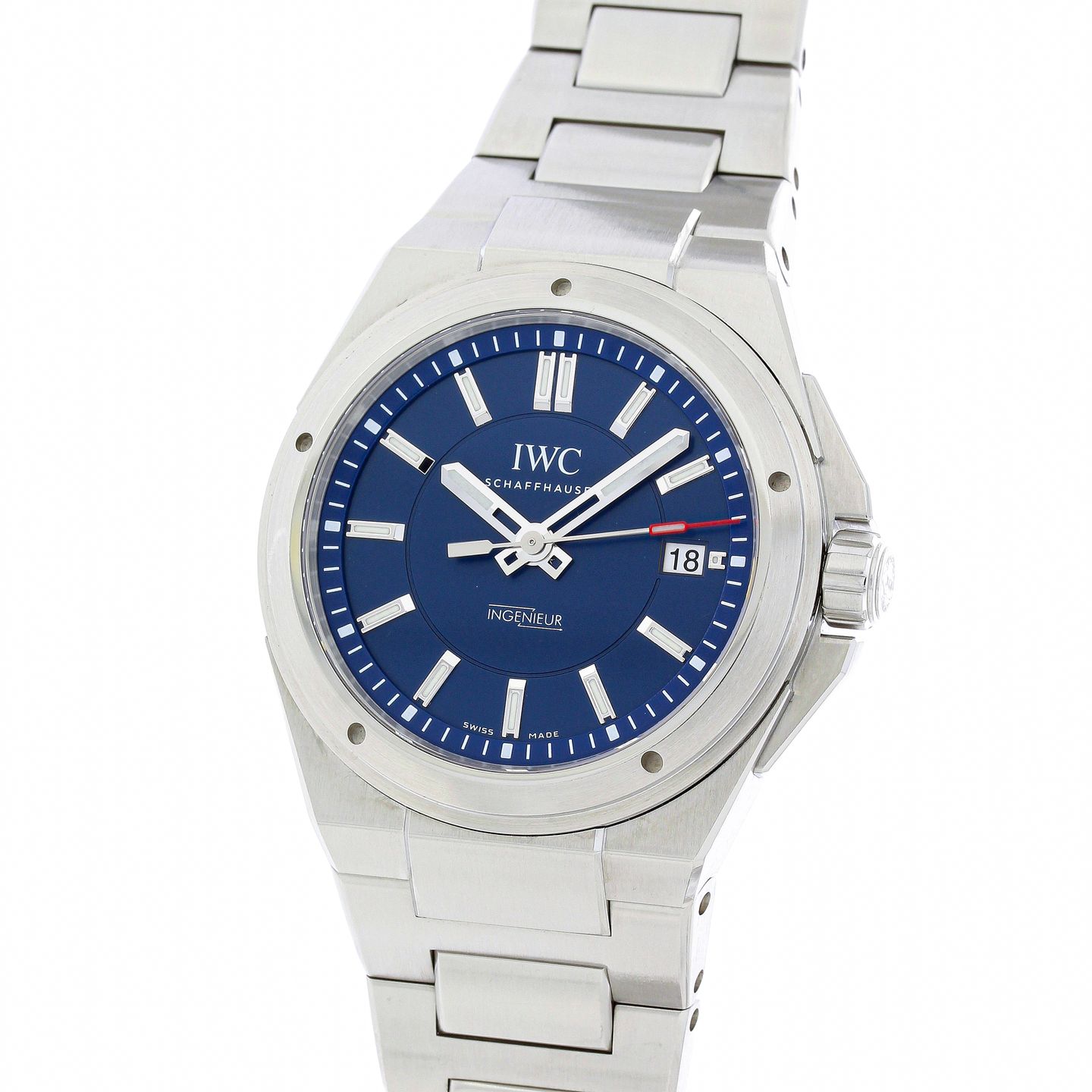 IWC Ingenieur Automatic IW313909 (2018) - Blue dial 39 mm Steel case (1/8)