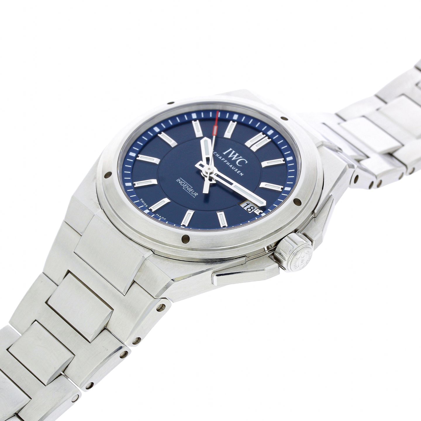 IWC Ingenieur Automatic IW313909 (2018) - Blue dial 39 mm Steel case (6/8)