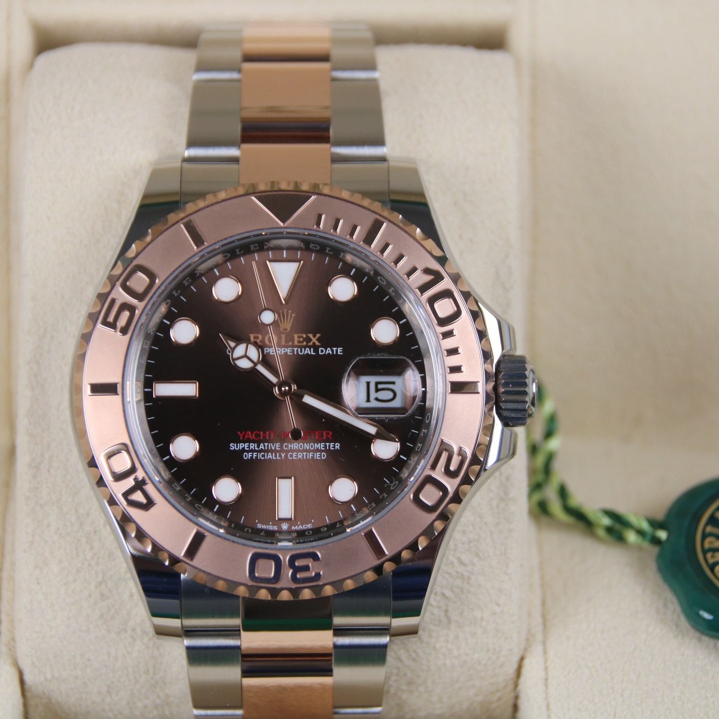 Rolex Yacht-Master 40 126621 (2023) - Bruin wijzerplaat 40mm Staal (1/8)