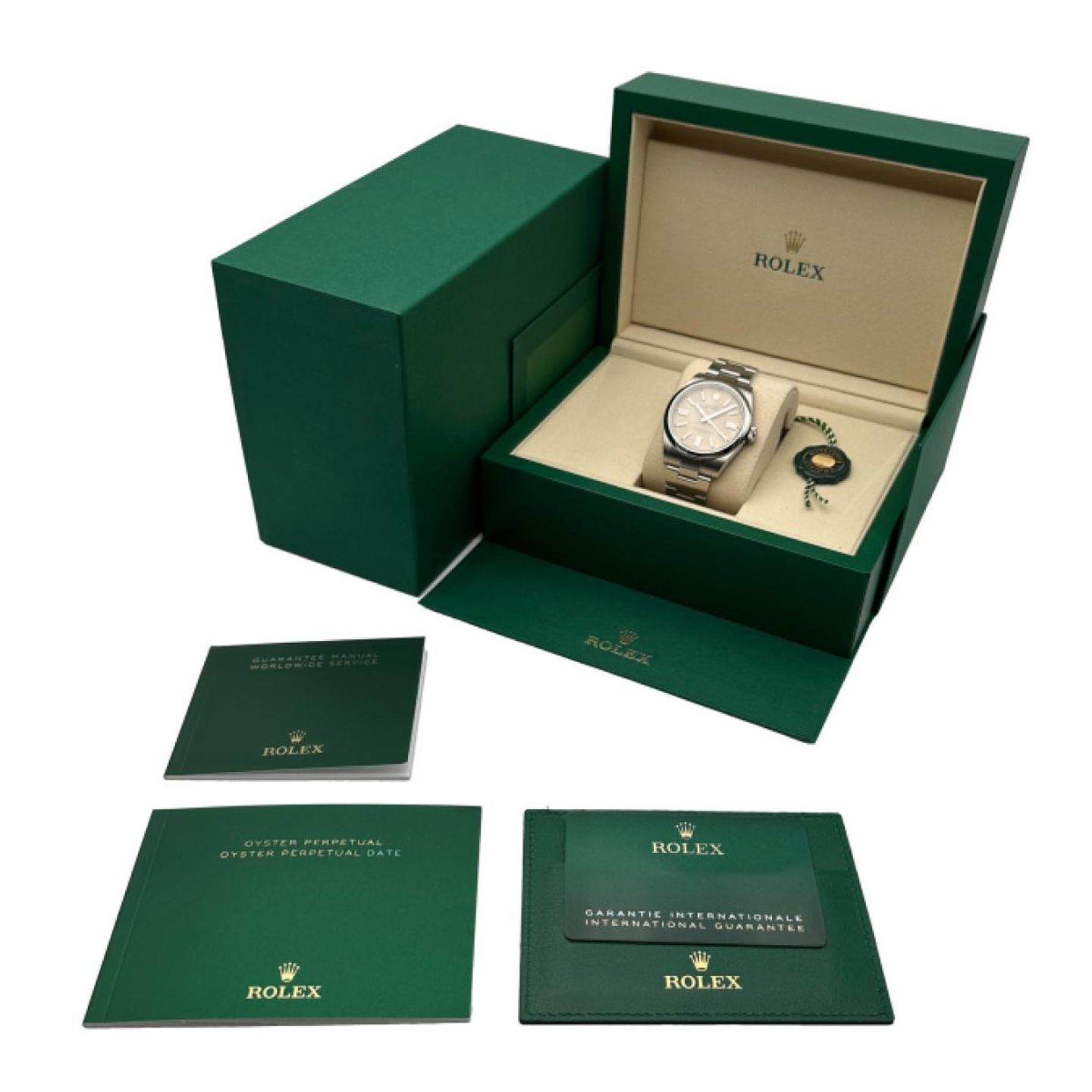 Rolex Oyster Perpetual 41 134300 (2025) - Beige dial 41 mm Steel case (5/5)