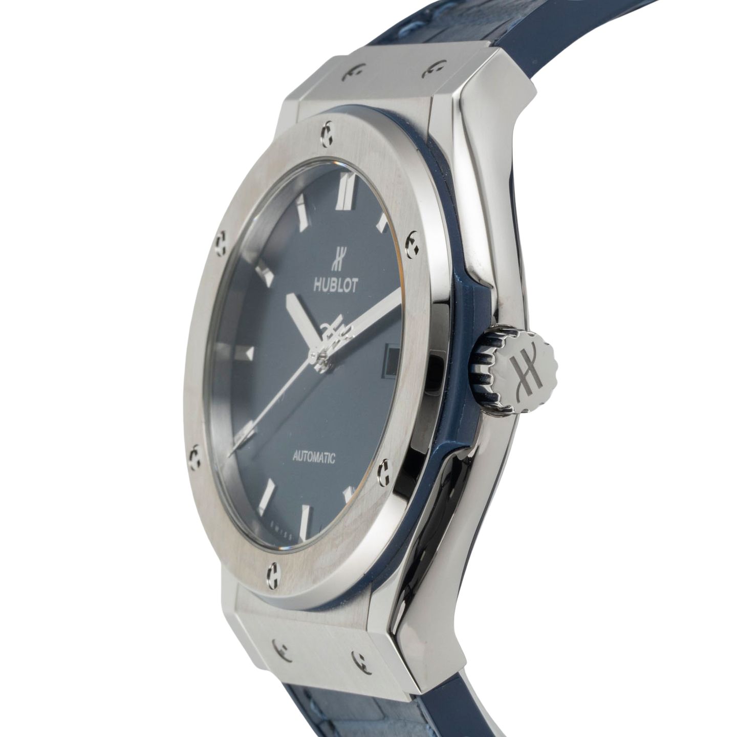 Hublot Classic Fusion Blue 542.NX.7170.LR (Unknown (random serial)) - Blue dial 42 mm Titanium case (6/8)
